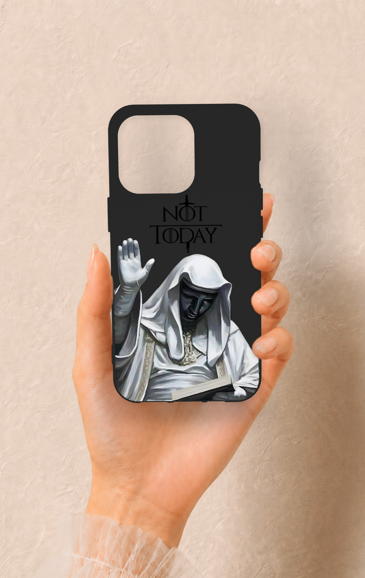 iPhone 13 Pro Uyumlu Not Today Desenli Silikon Kılıf