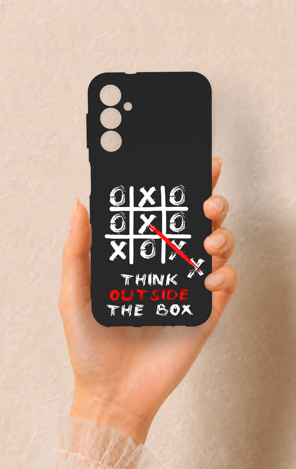 Samsung A14 Uyumlu Out Side The Box Desenli Silikon Kılıf