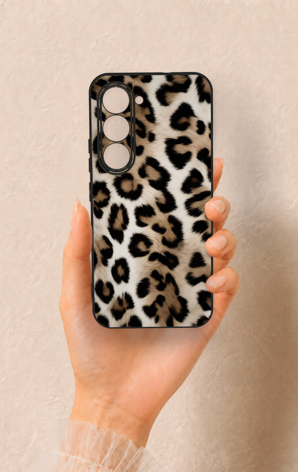 Tecno Spark 40 Pro Uyumlu Leopar Derisi Desenli Silikon Kılıf