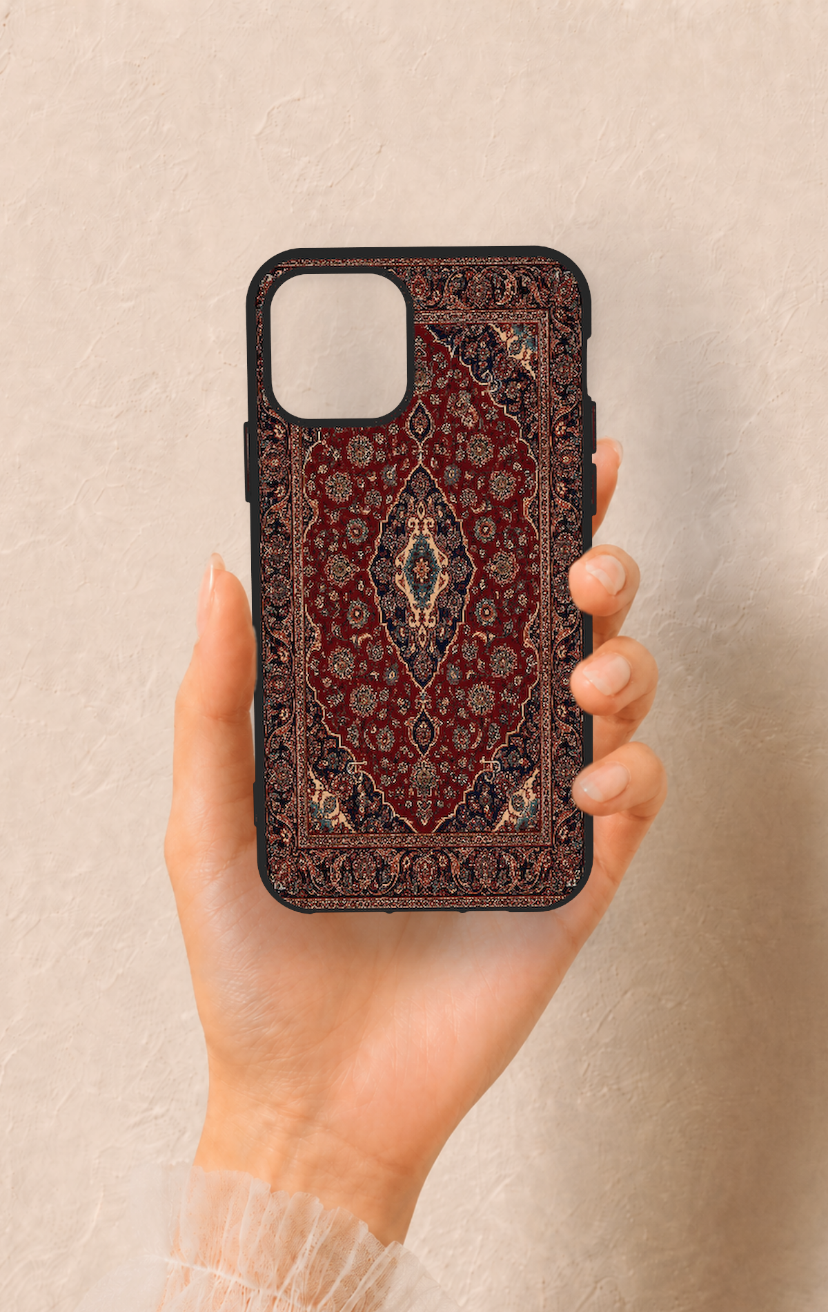 iPhone 11 Pro Uyumlu Acem Halı Desenli Silikon Kılıf