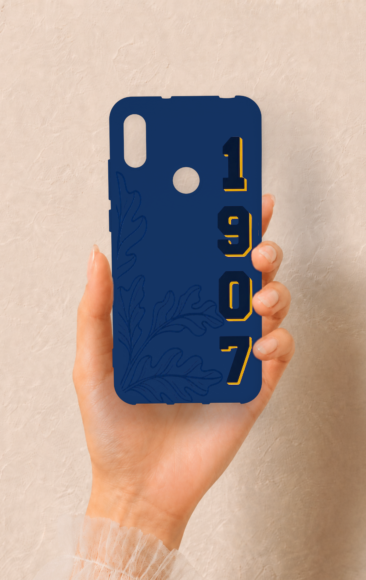 Huawei Y6 2019 Uyumlu 1907 Palamut Desenli Silikon Kılıf