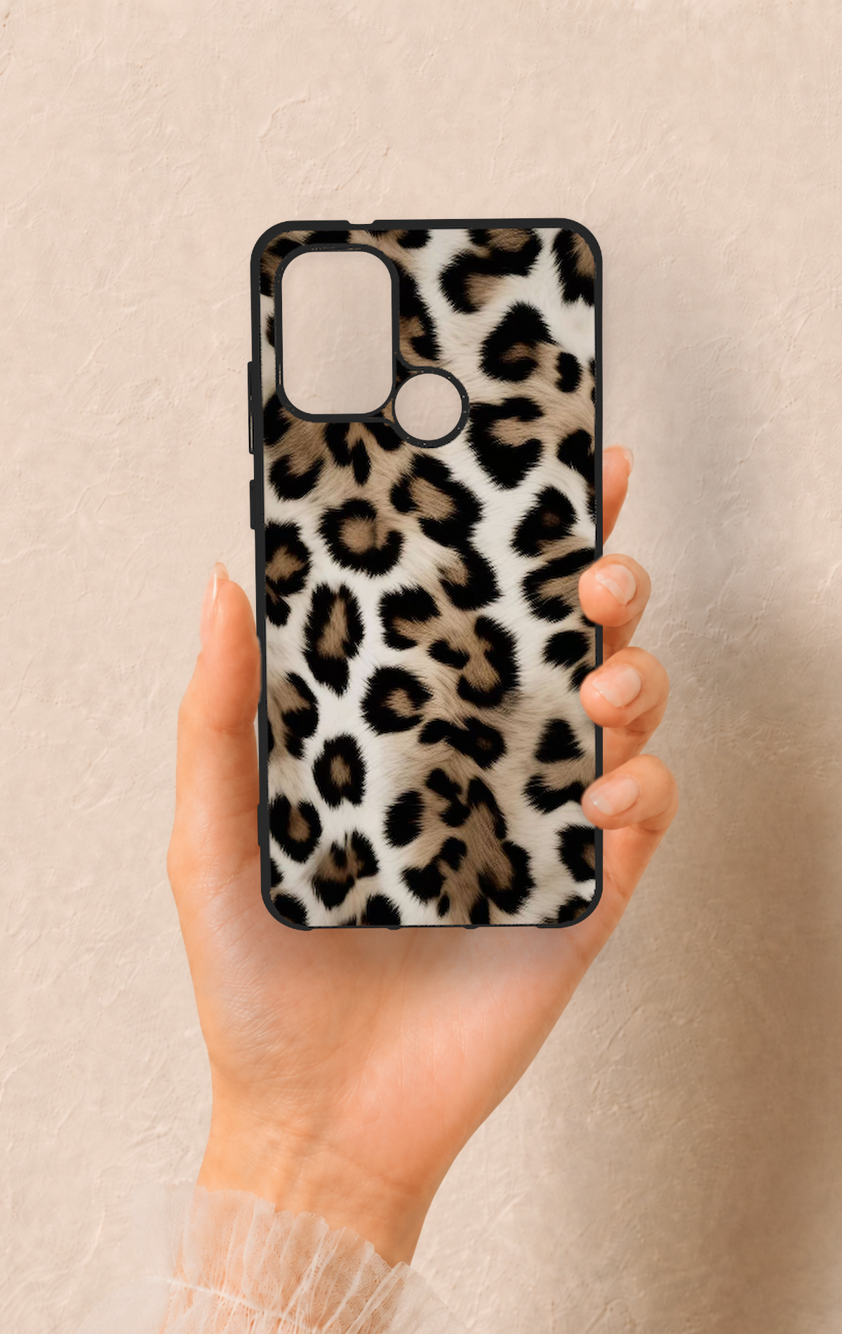 Casper Via F20 Uyumlu Leopar Derisi Desenli Silikon Kılıf
