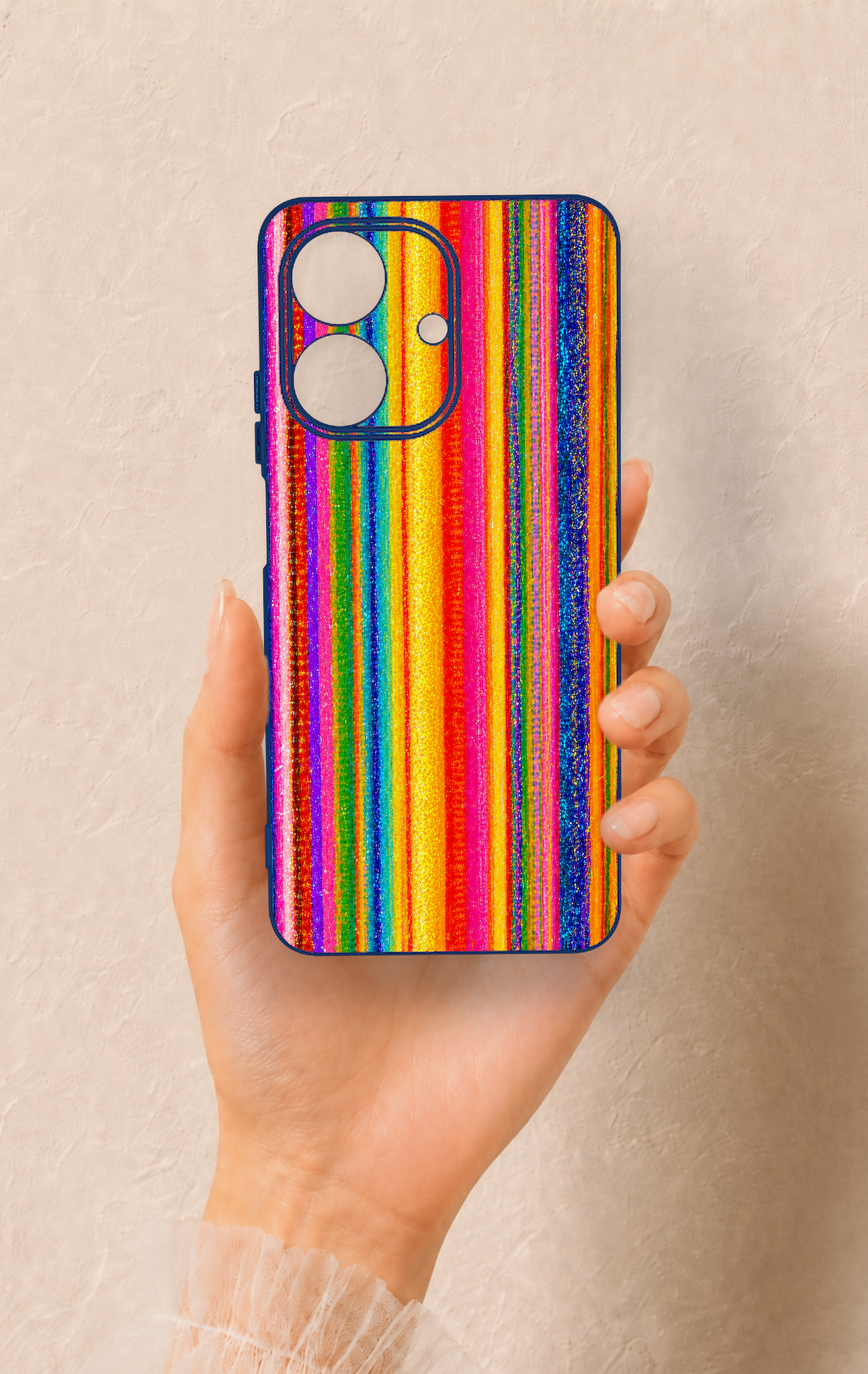 Realme Note 60 Uyumlu Rengarenk Desenli Silikon Kılıf