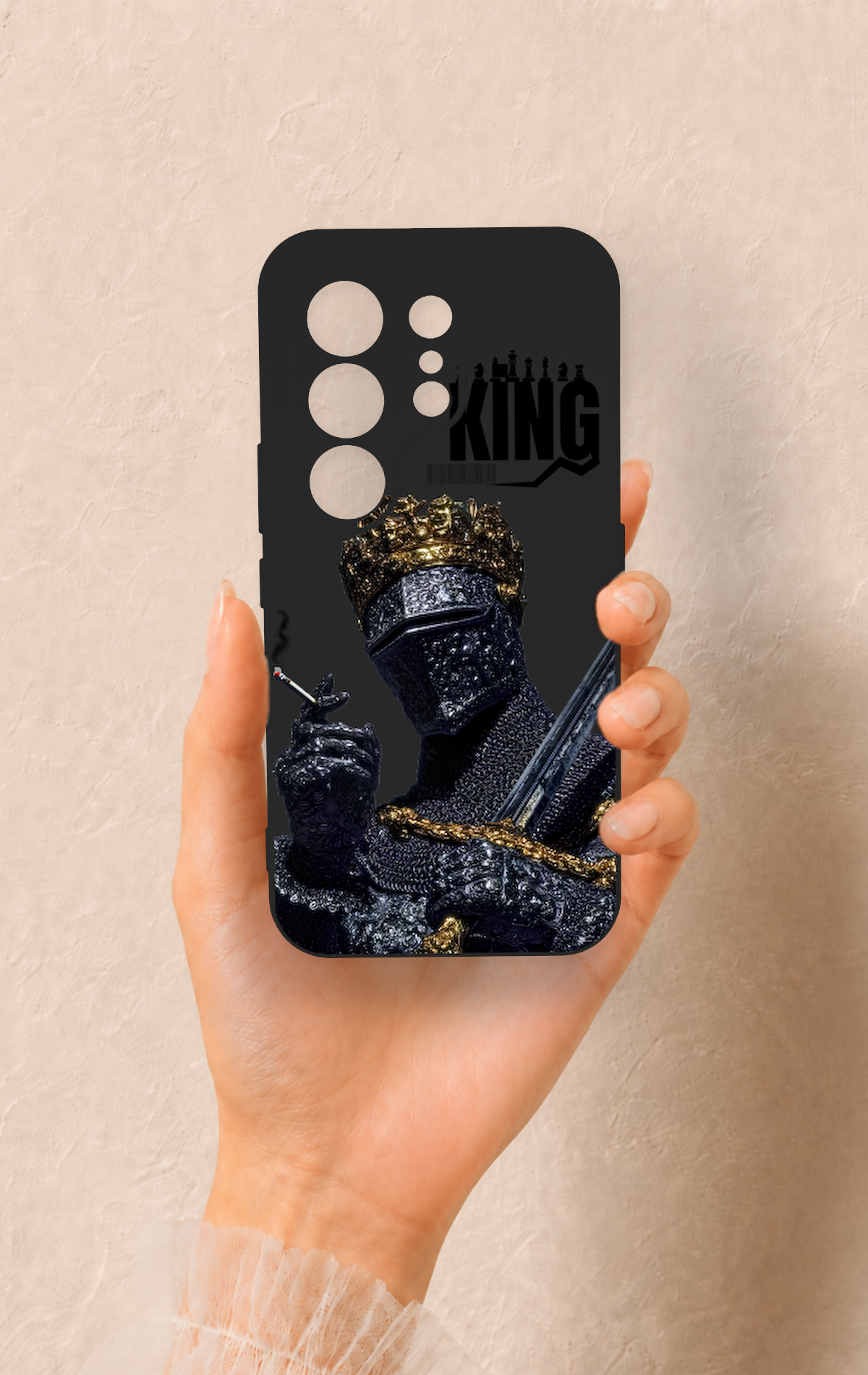 Tecno Camon 50 4G Uyumlu King Desenli Silikon Kılıf