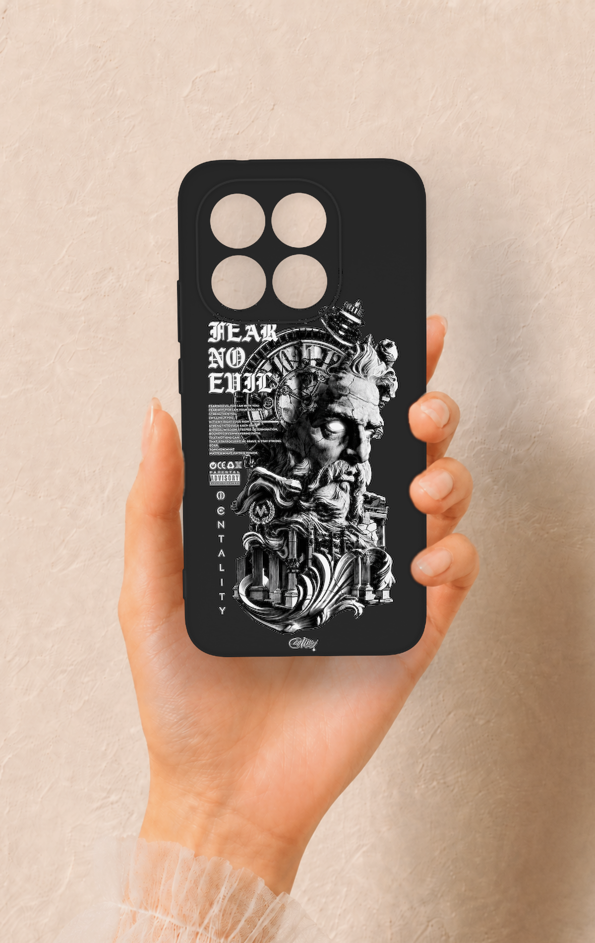 Mi 15T 5G Uyumlu Fear No Evil Desenli Silikon Kılıf