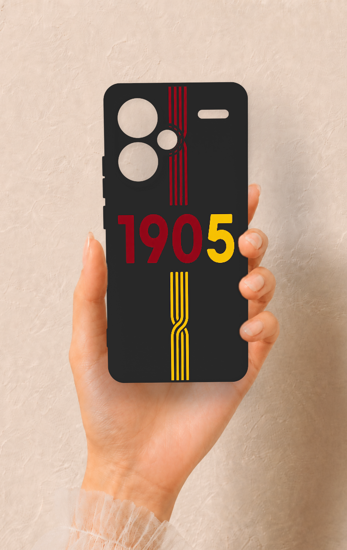 Redmi Note 13 Pro Plus Uyumlu 1905 Kemer Desenli Silikon Kılıf