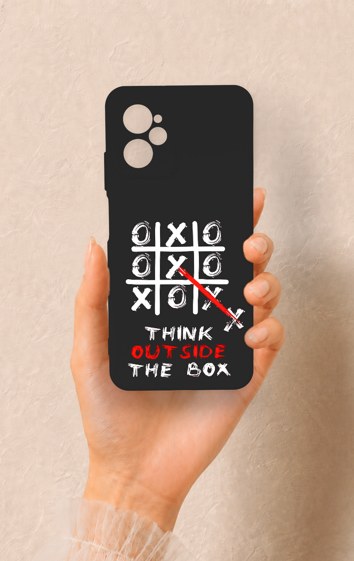 Casper Via X30 Uyumlu Out Side The Box Desenli Silikon Kılıf