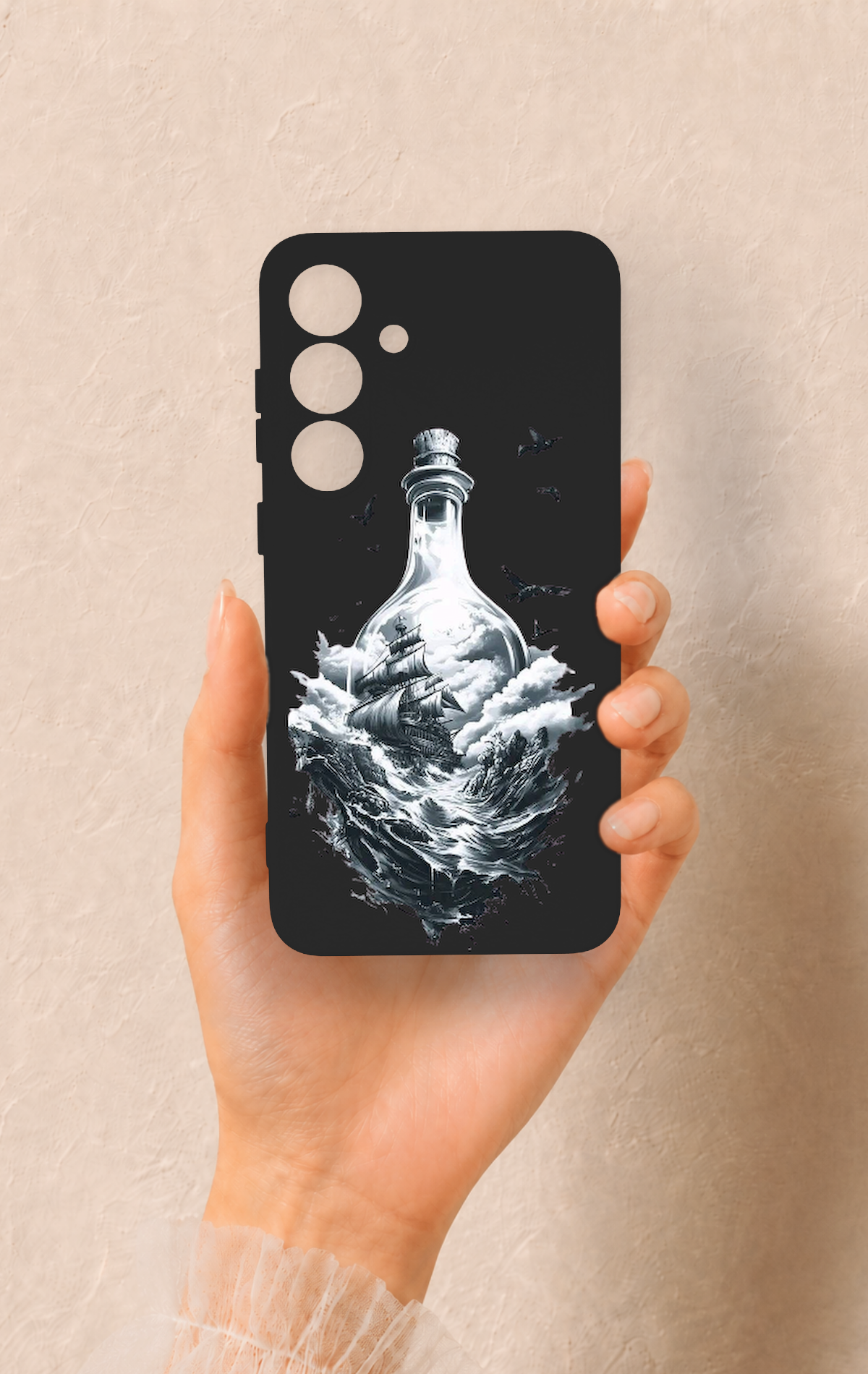 Samsung S25 Plus Uyumlu Secret Sea Desenli Silikon Kılıf