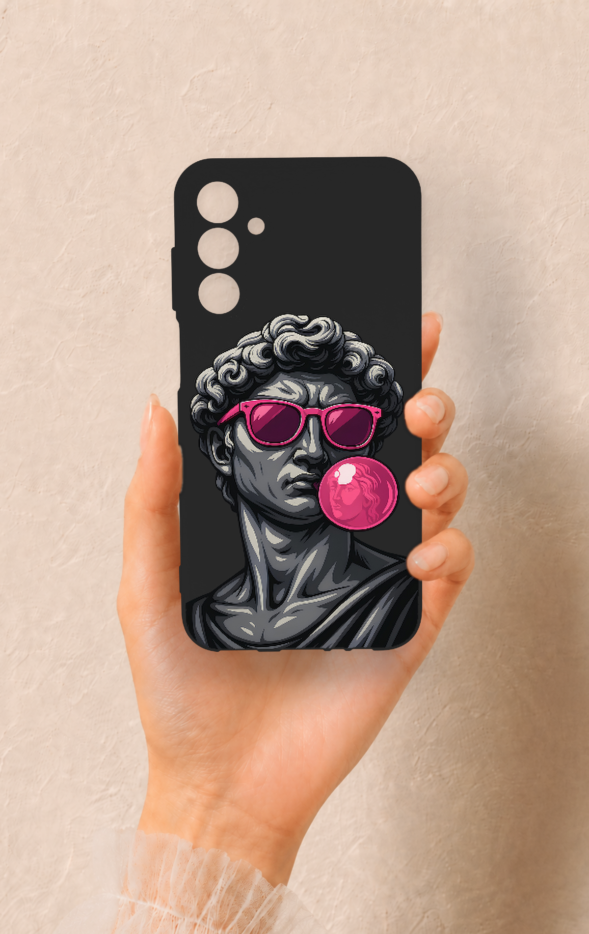 Samsung A15 Uyumlu Pop David Desenli Silikon Kılıf