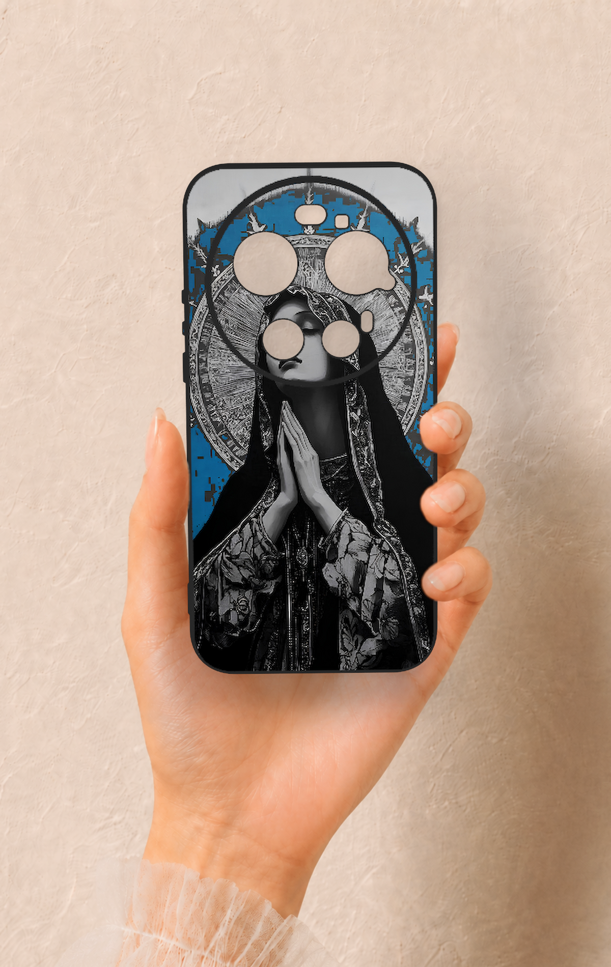 Xiaomi Mi 17 Ultra Uyumlu Rahibe Desenli Silikon Kılıf