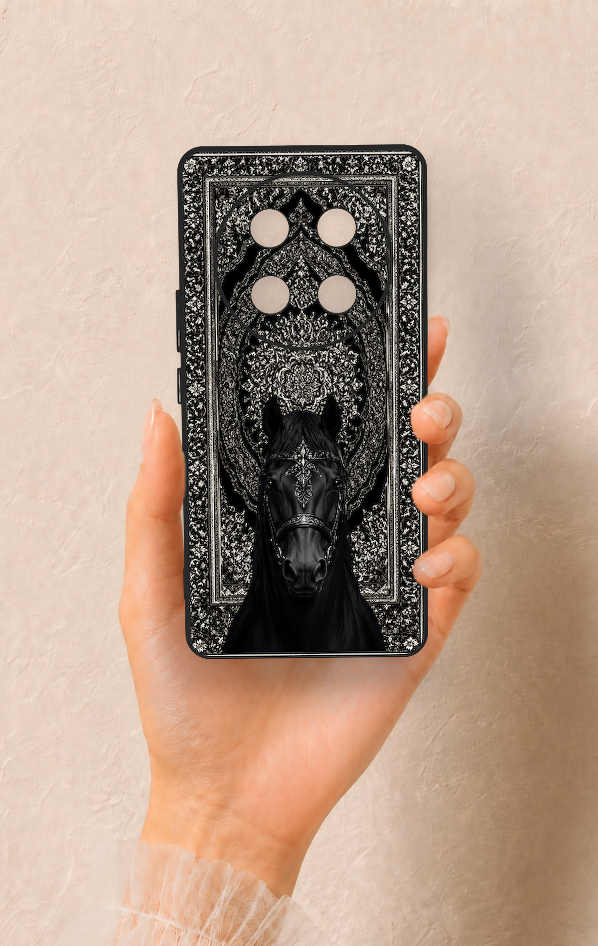 Honor Magic 7 Lite 5G Uyumlu Etnik At Figürü Desenli Silikon Kılıf