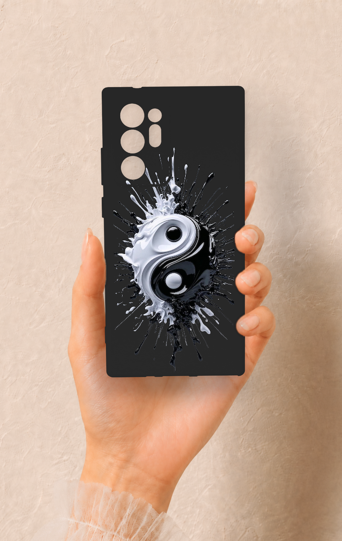 Samsung Note 20 Ultra Uyumlu İyi ve Kötü Desenli Silikon Kılıf