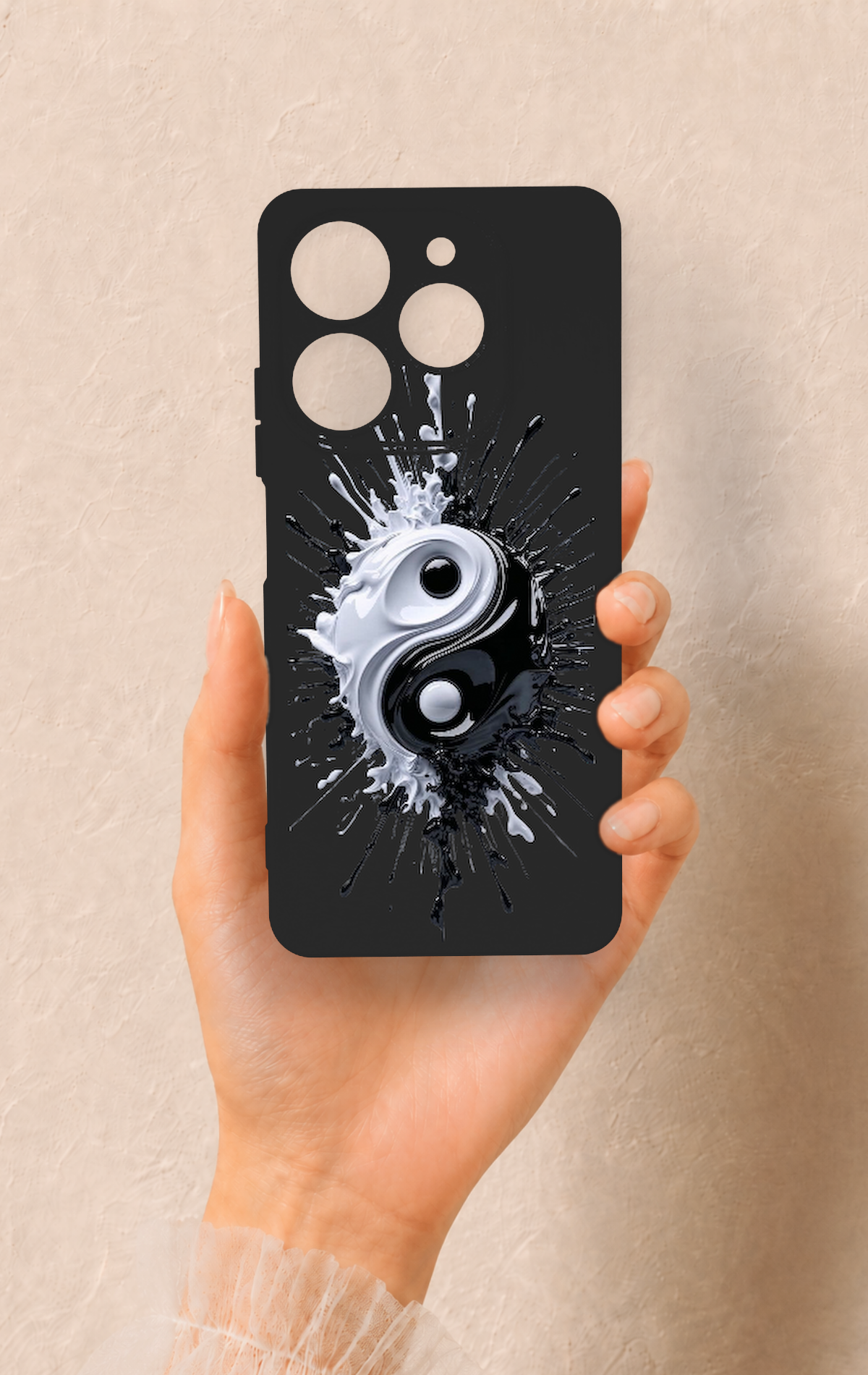 Tecno Spark 10 Pro Uyumlu İyi ve Kötü Desenli Silikon Kılıf