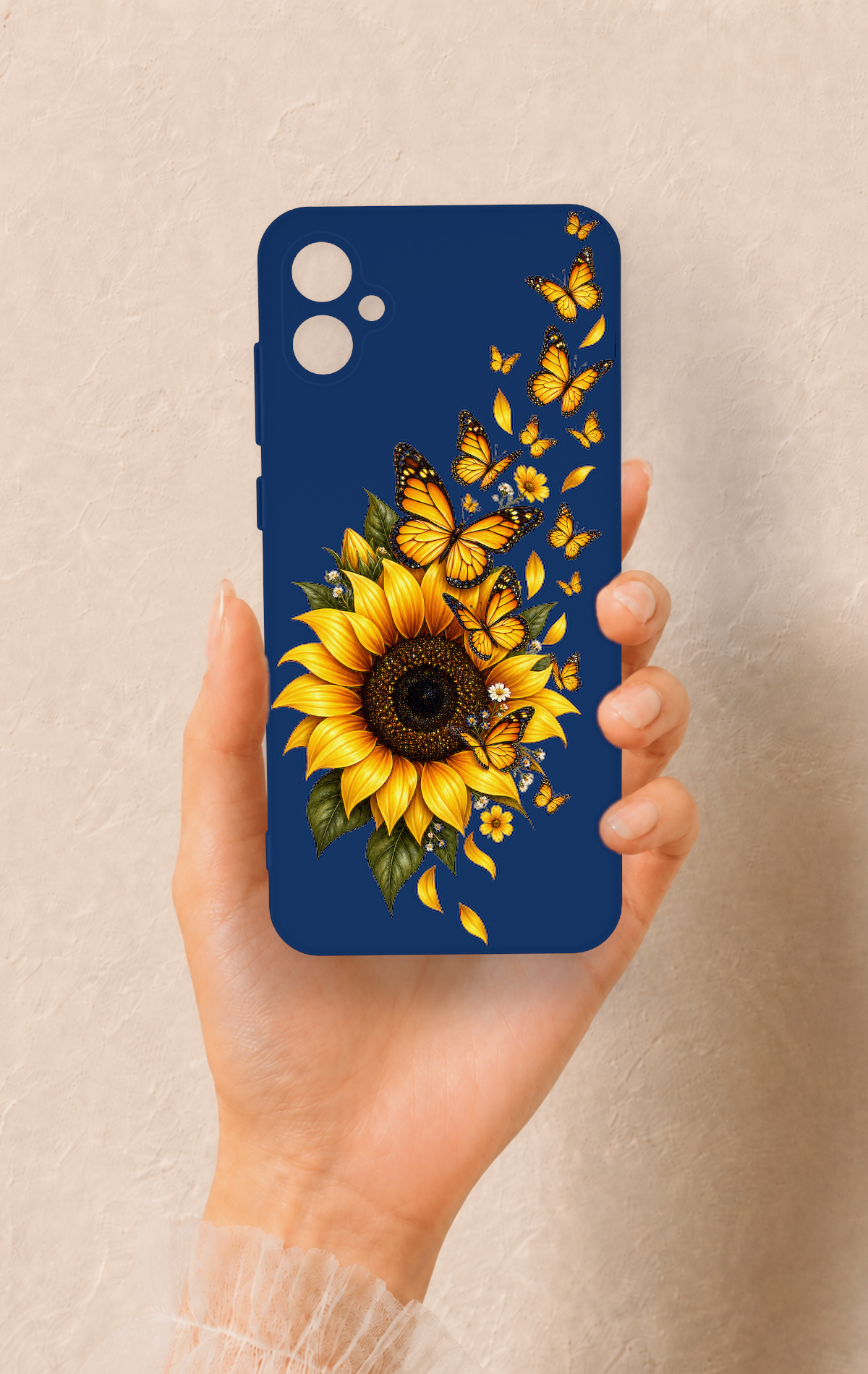 Samsung A05 Uyumlu Ayçiçeği Desenli Silikon Kılıf