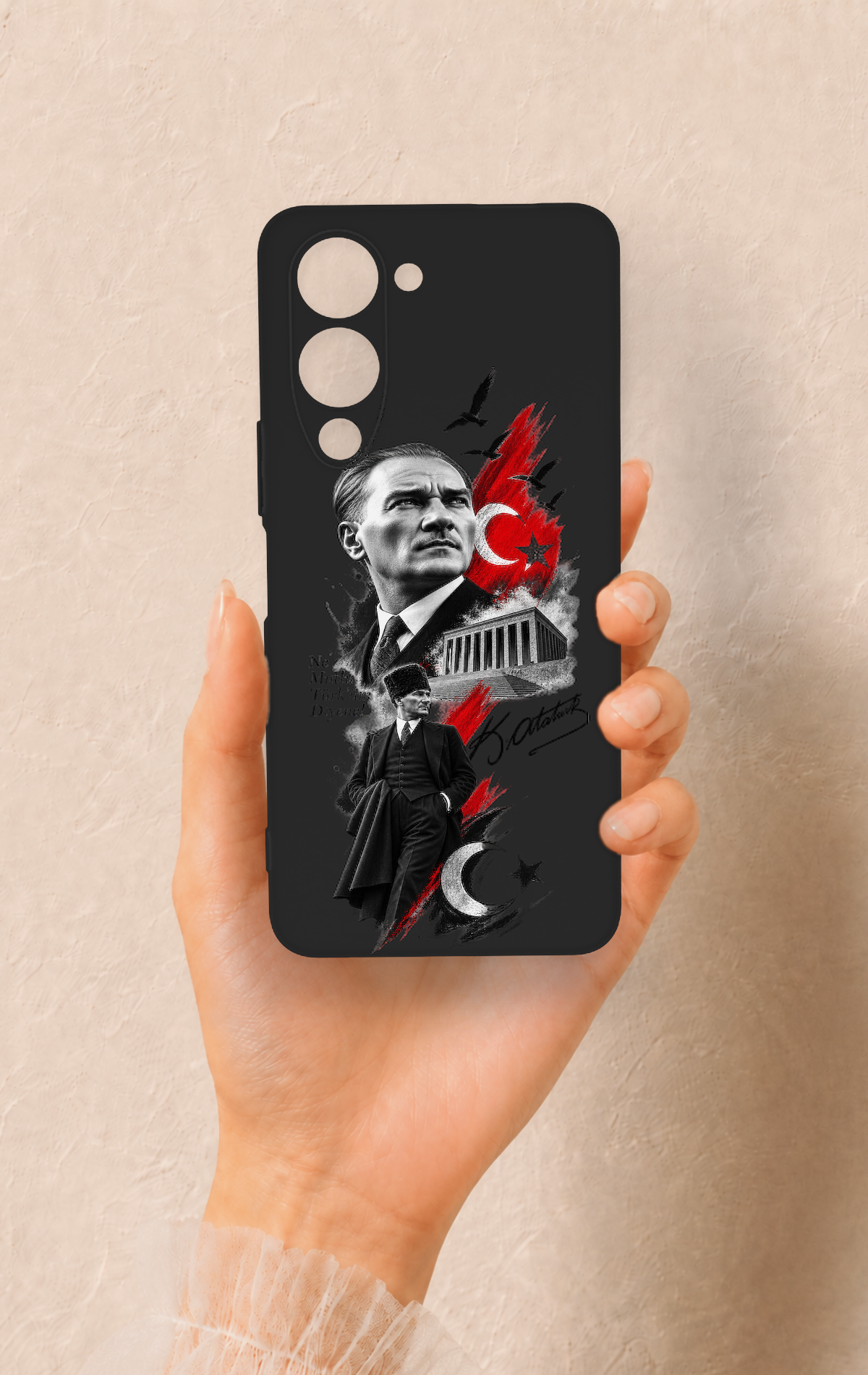 Vivo Y19 5G Uyumlu Atatürk Anıtkabir Desenli Silikon Kılıf