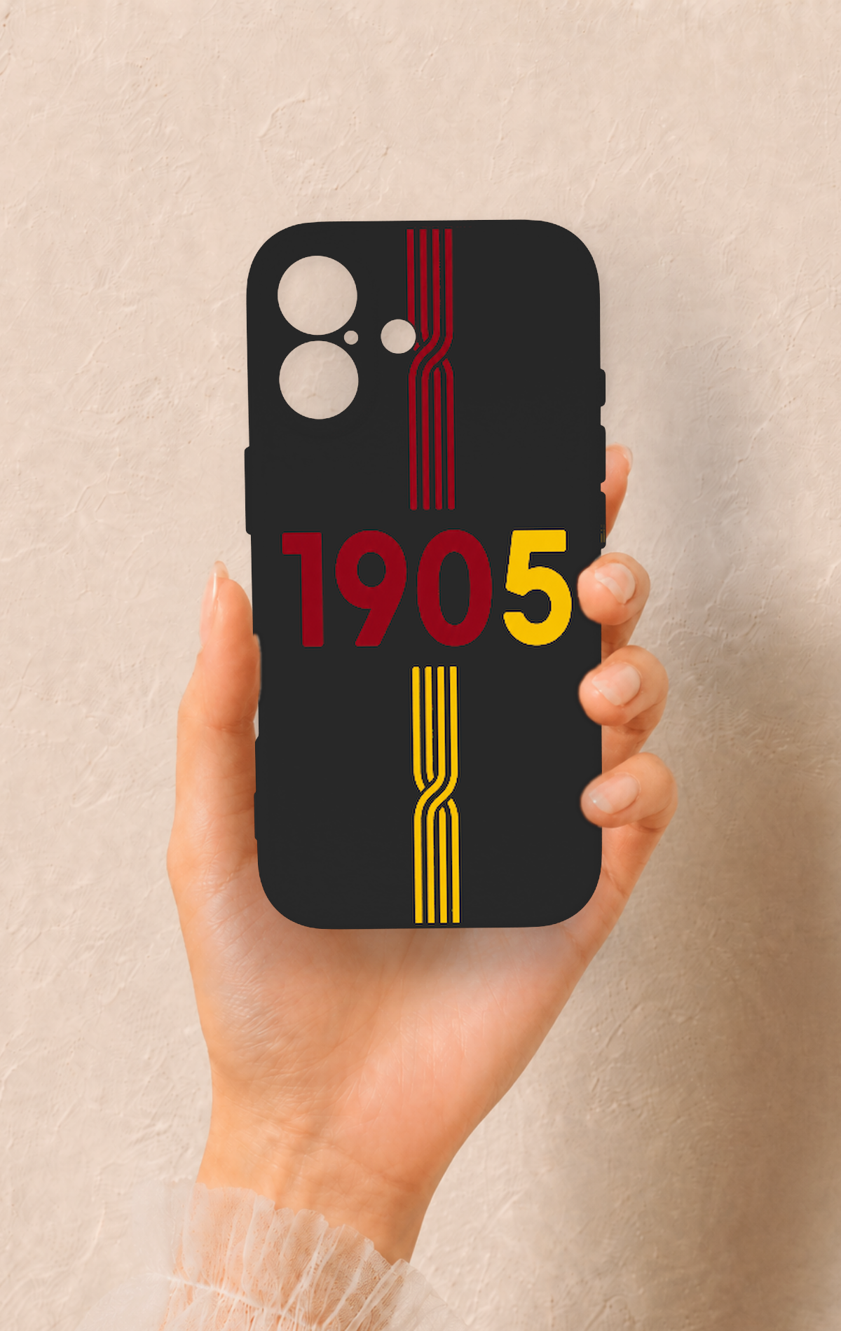 iPhone 17 Uyumlu 1905 Kemer Desenli Silikon Kılıf