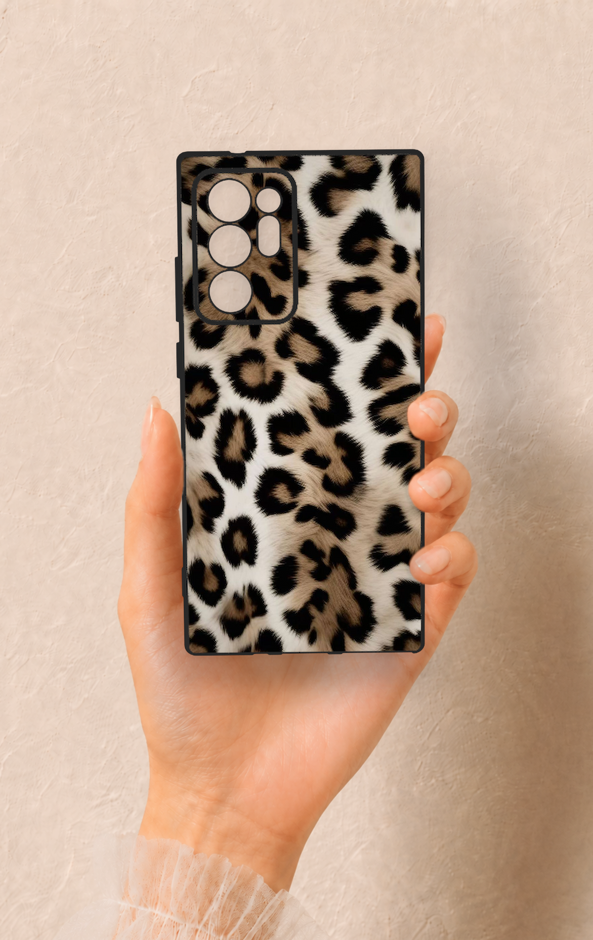 Samsung Note 20 Ultra Uyumlu Leopar Derisi Desenli Silikon Kılıf