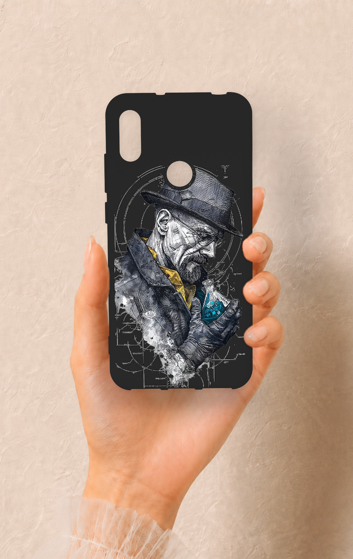 Huawei Y6 2019 Uyumlu Walter White Desenli Silikon Kılıf
