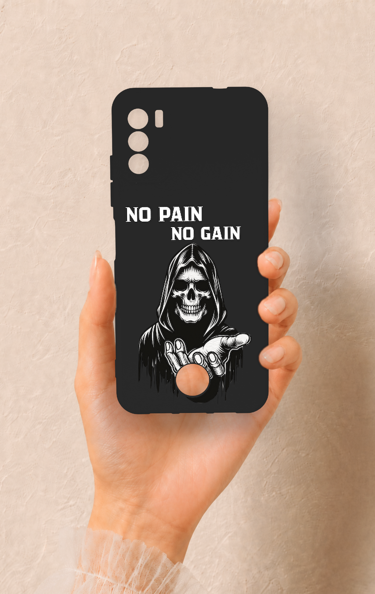 Reeder S19 Max Pro S Uyumlu No Pain No Gain Desenli Silikon Kılıf