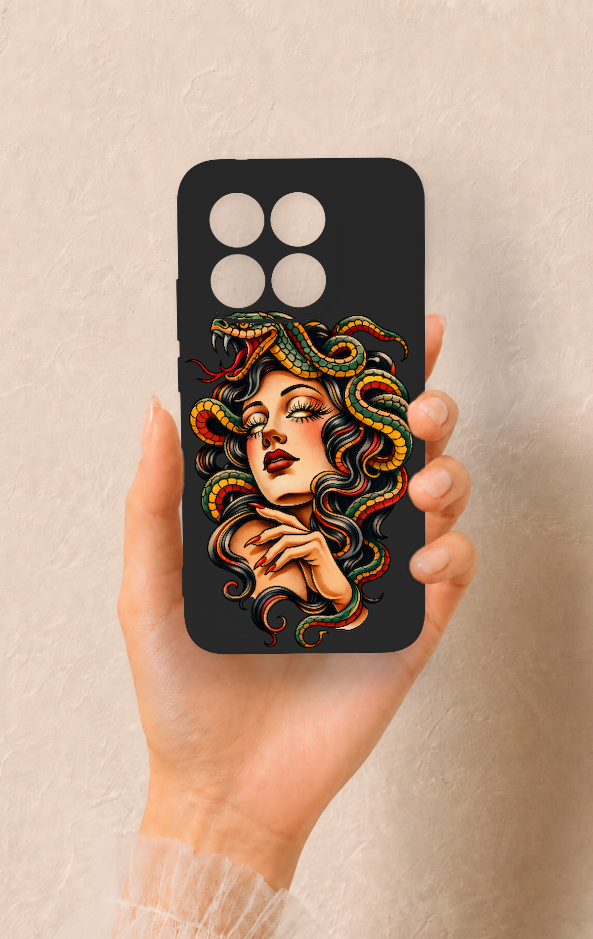 Mi 15T 5G Uyumlu Medusa Desenli Silikon Kılıf
