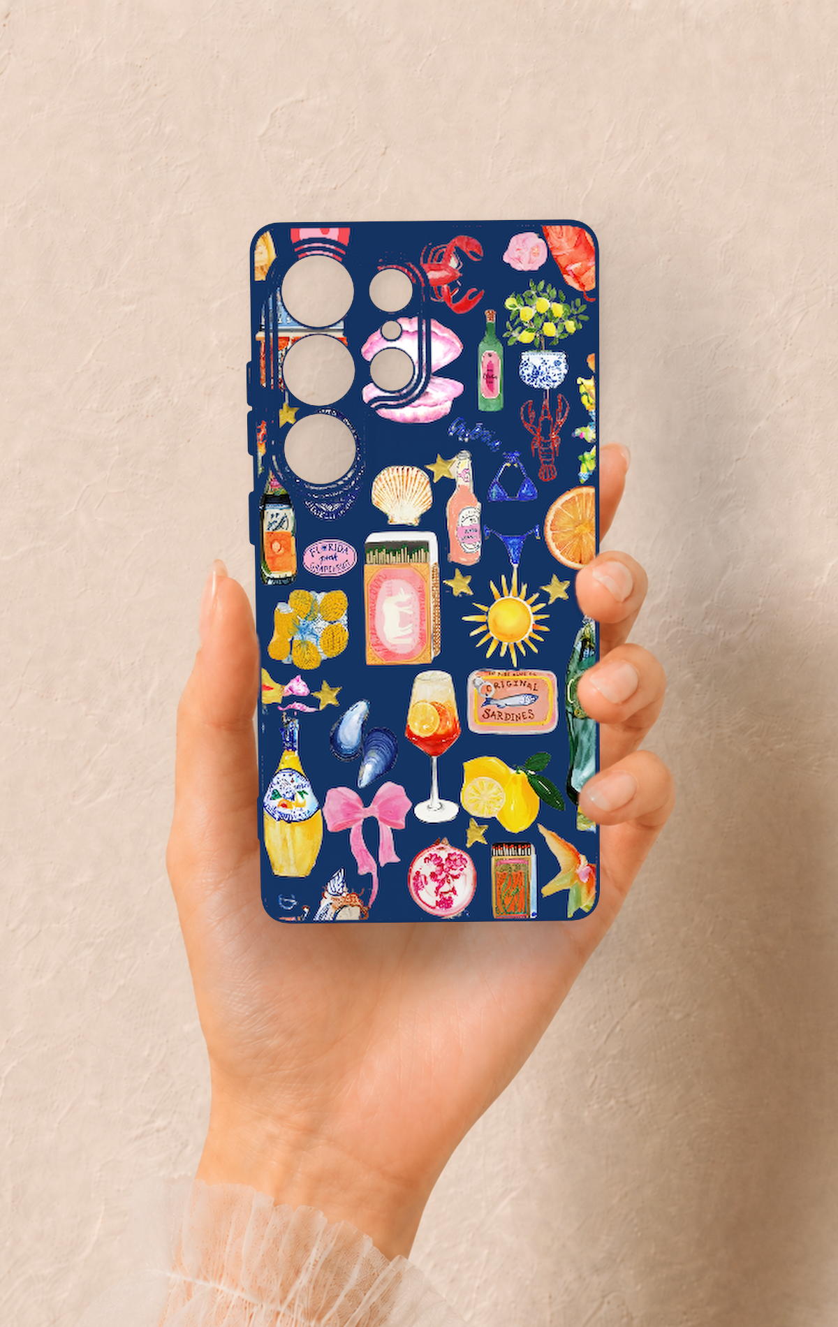 Samsung S25 Ultra Uyumlu Summer Desenli Silikon Kılıf
