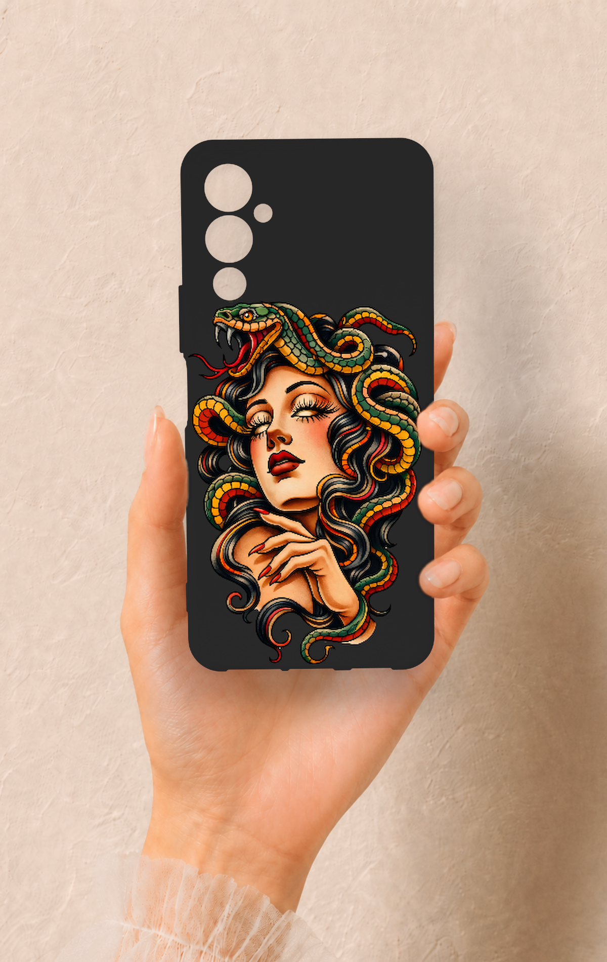Tecno Pova Neo 4 Uyumlu Medusa Desenli Silikon Kılıf