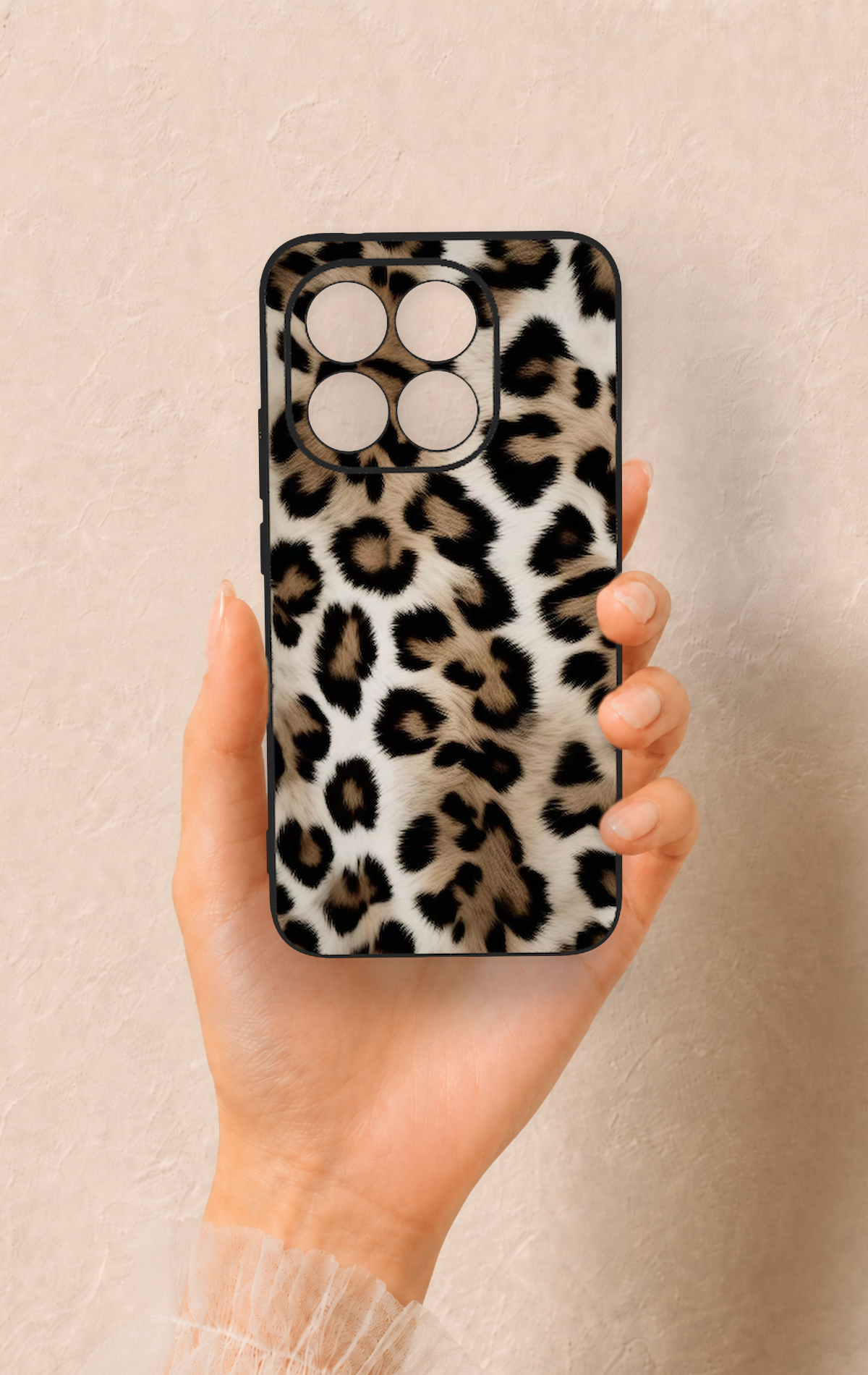 Mi 15T 5G Uyumlu Leopar Derisi Desenli Silikon Kılıf