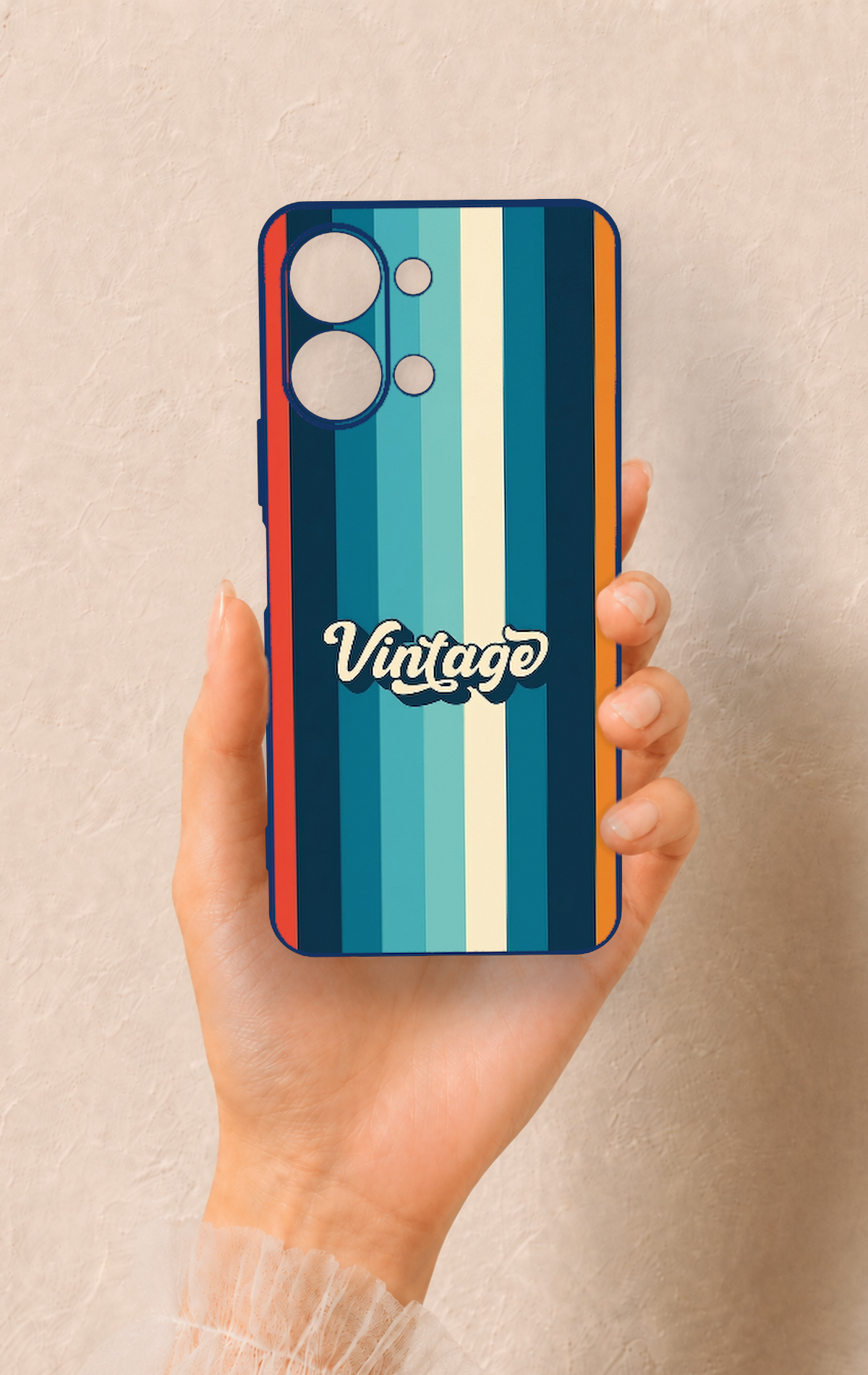Vivo Y05 4G Uyumlu Vintage Desenli Silikon Kılıf