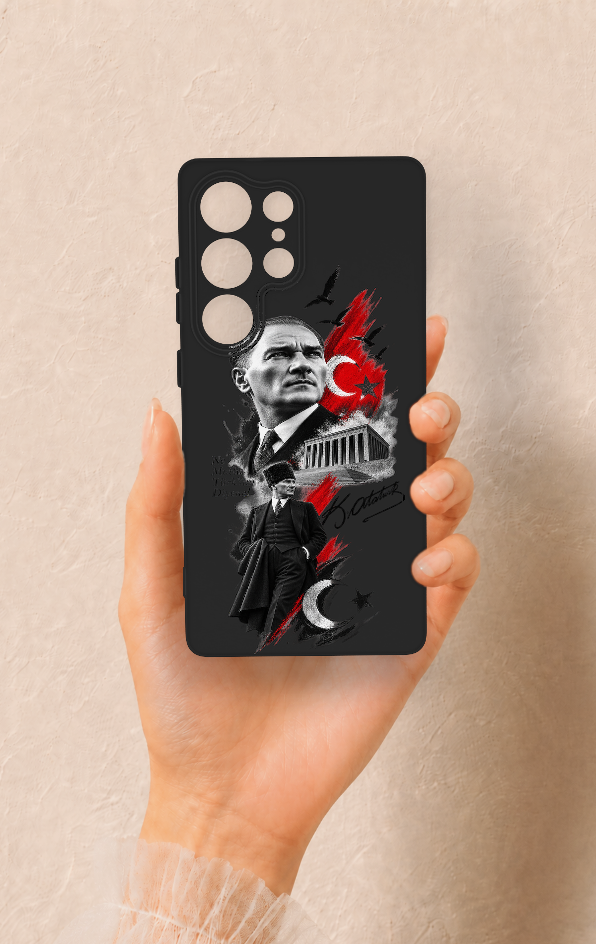 Samsung S25 Ultra Uyumlu Atatürk Anıtkabir Desenli Silikon Kılıf