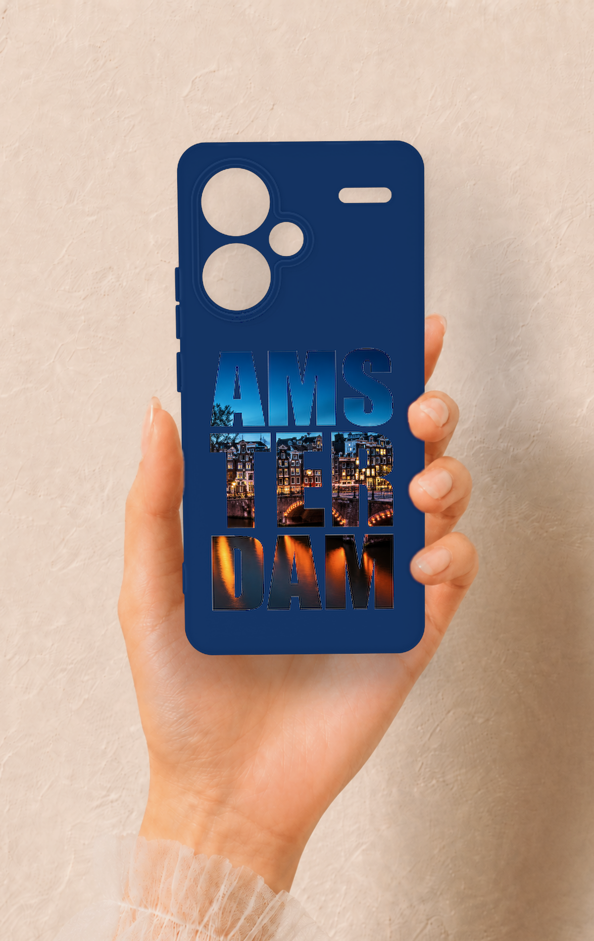 Redmi Note 13 Pro Plus Uyumlu Amsterdam Desenli Silikon Kılıf