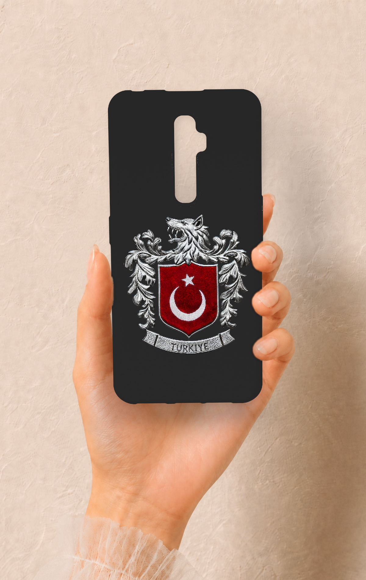 Oppo Reno 2Z Uyumlu Türk Arma Desenli Silikon Kılıf