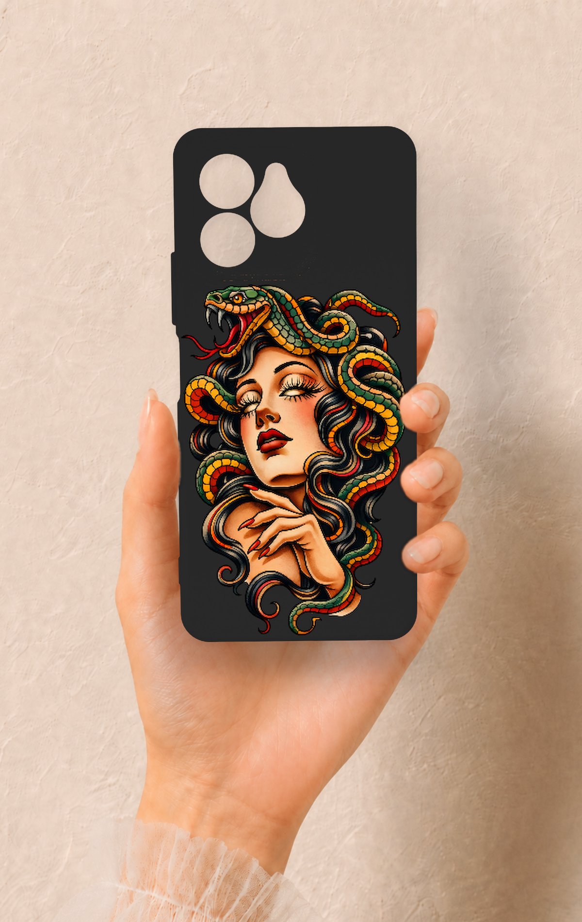 Omix x6 Uyumlu Medusa Desenli Silikon Kılıf