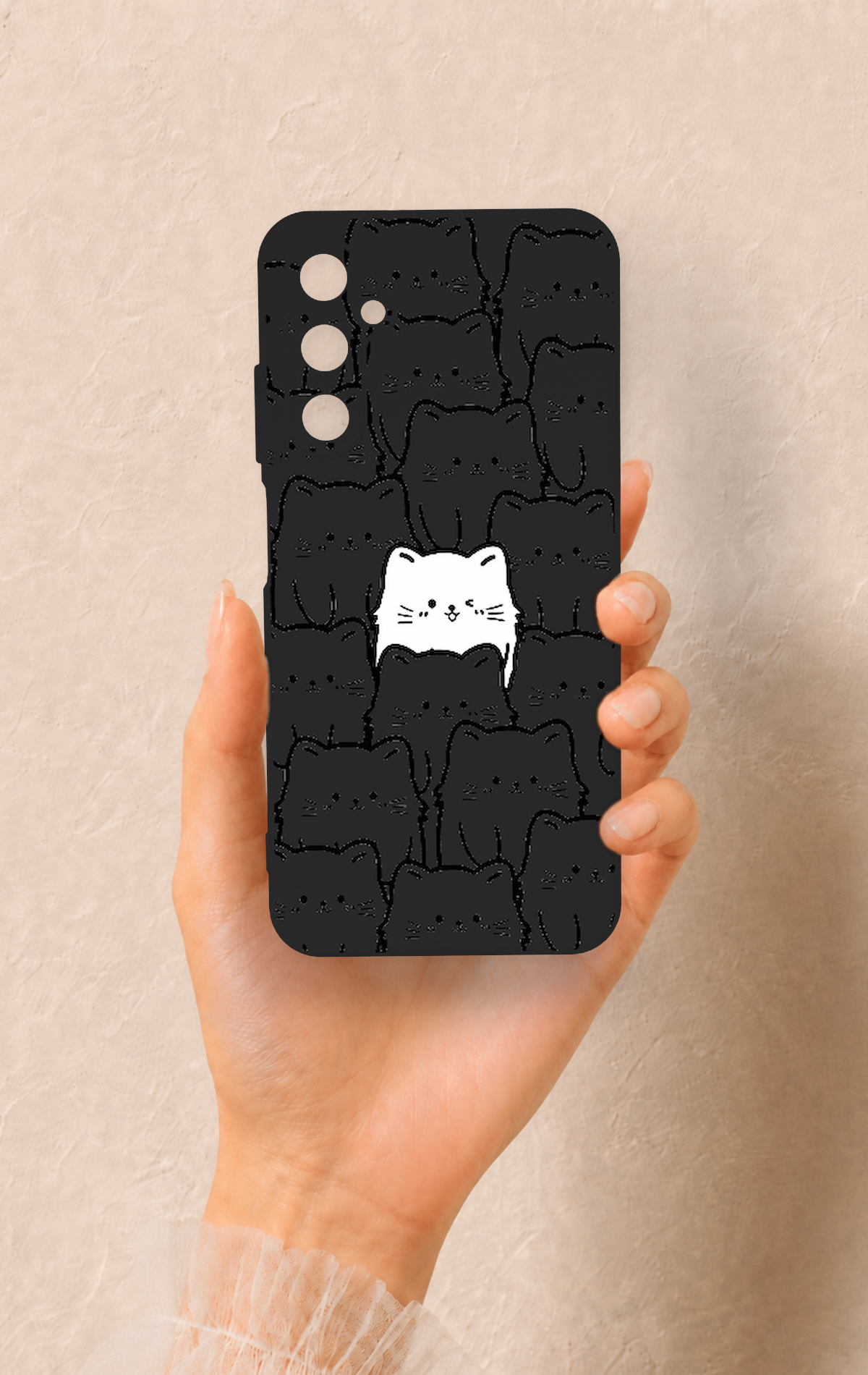 Samsung A05s Uyumlu Many Cats Desenli Silikon Kılıf