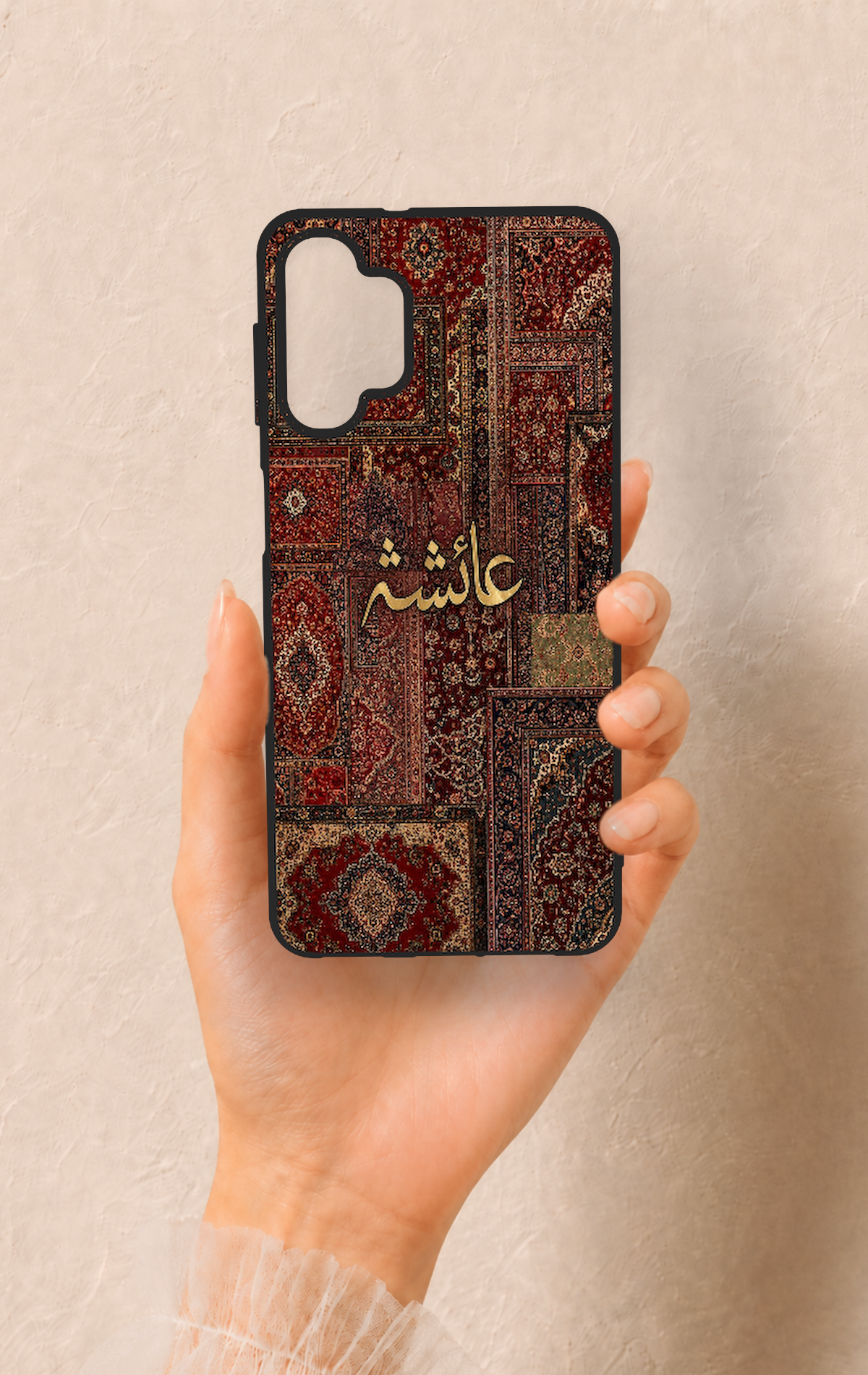 Samsung A32 Uyumlu Vintage Halı Desenli Silikon Kılıf