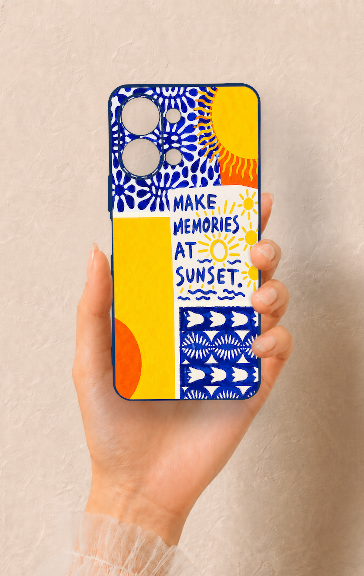 Vivo Y05 4G Uyumlu Sunset Desenli Silikon Kılıf