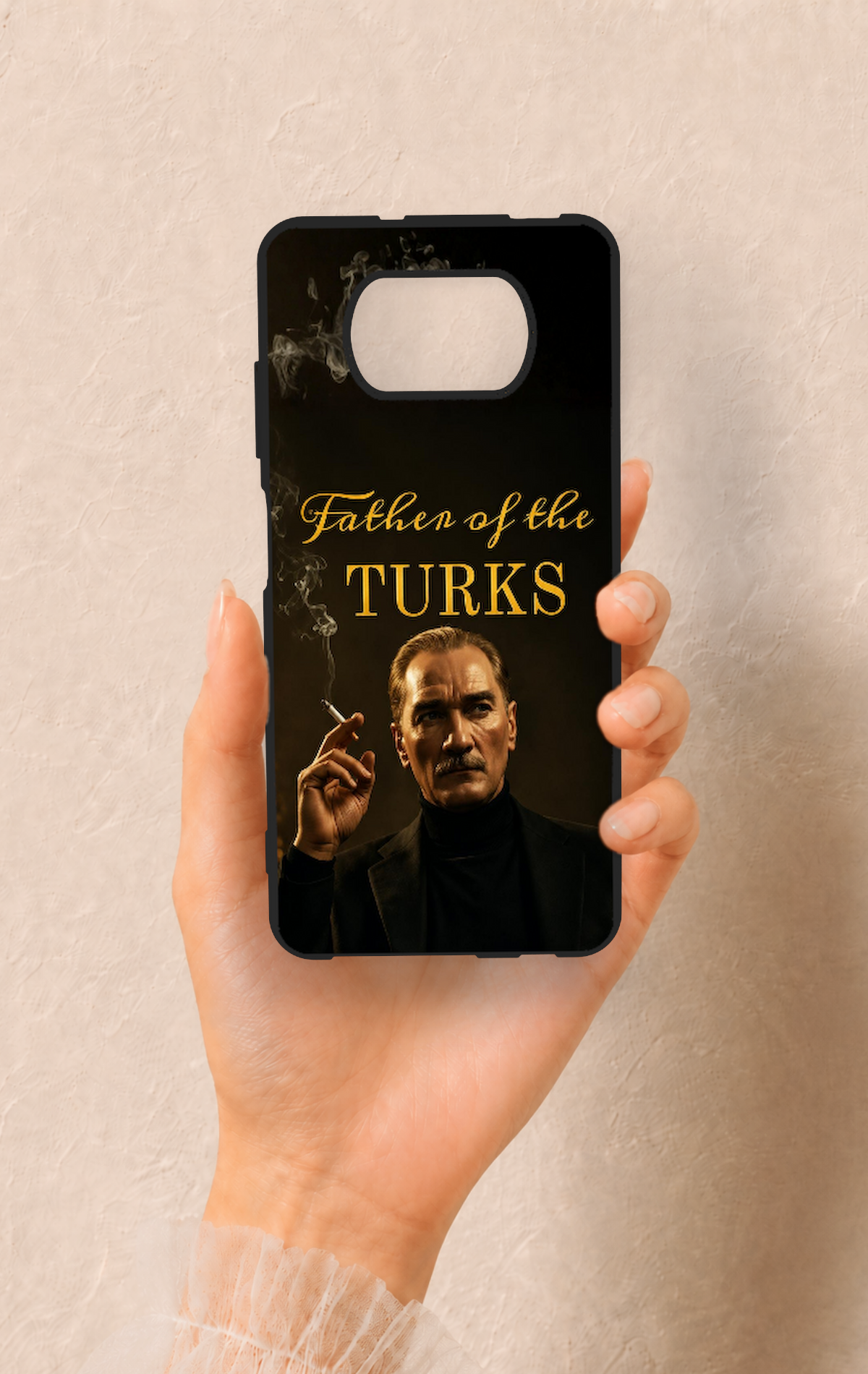 Poco X3 Uyumlu Father Of The Turks Desenli Silikon Kılıf