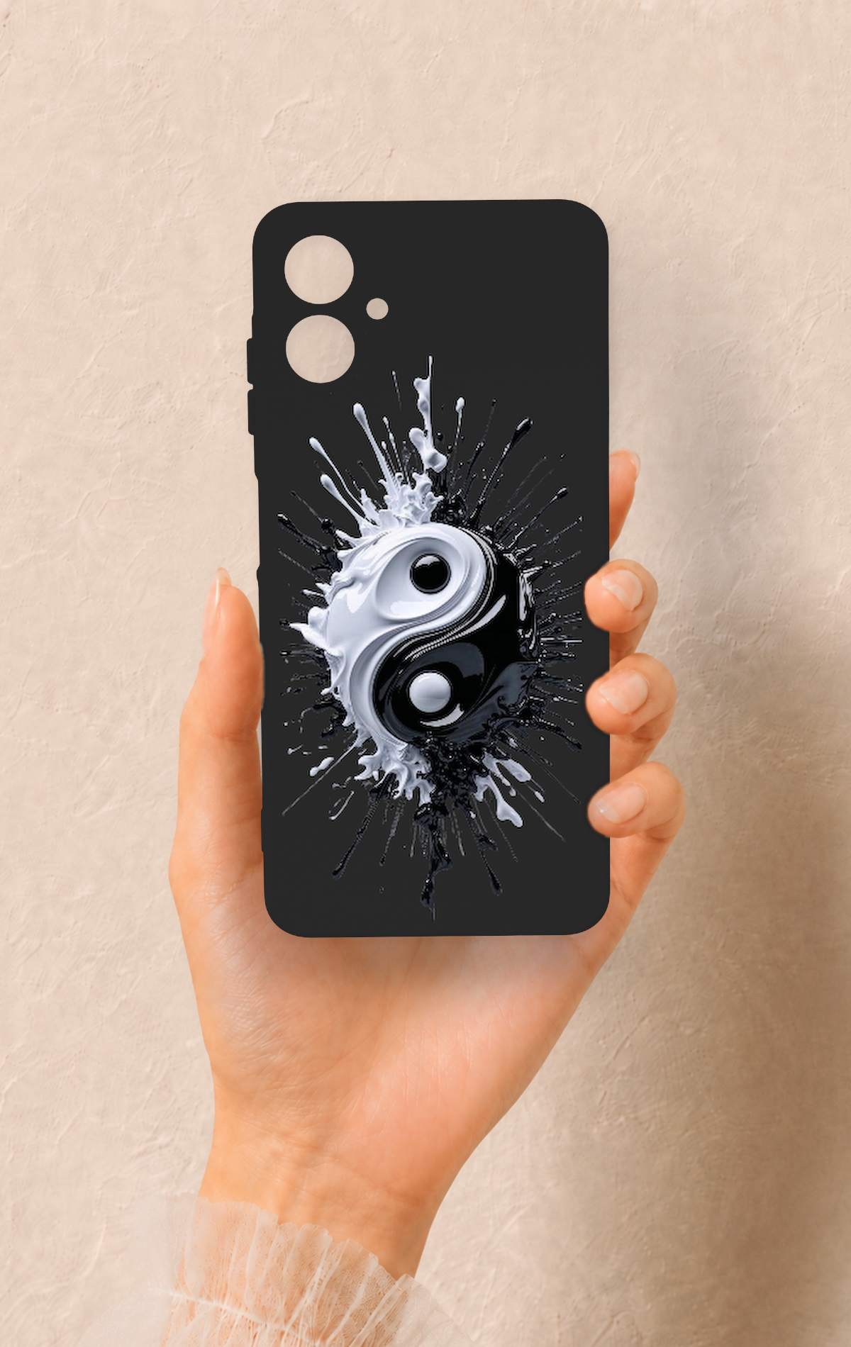 Samsung A06 Uyumlu İyi ve Kötü Desenli Silikon Kılıf