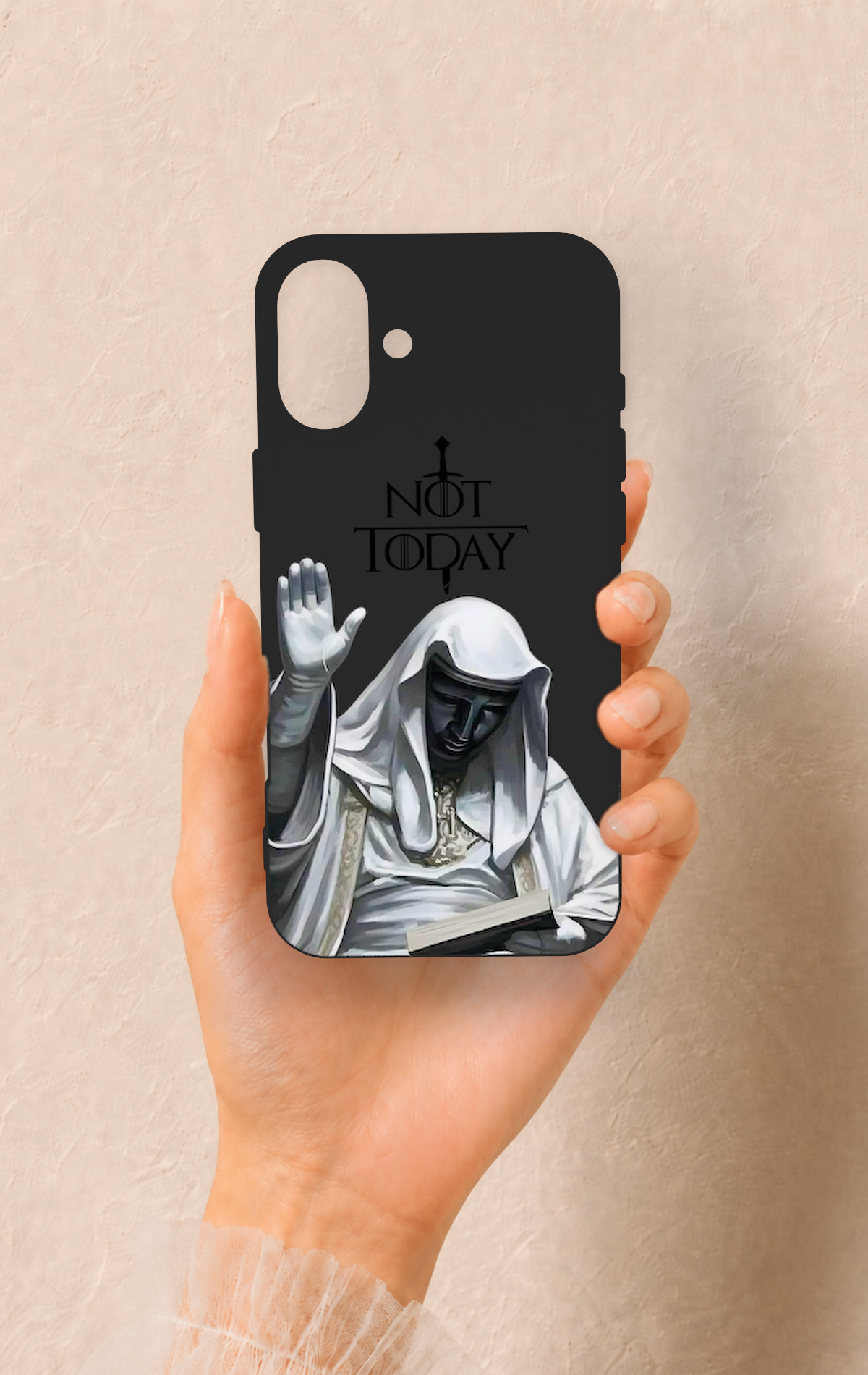 iPhone 16 Plus Uyumlu Not Today Desenli Silikon Kılıf