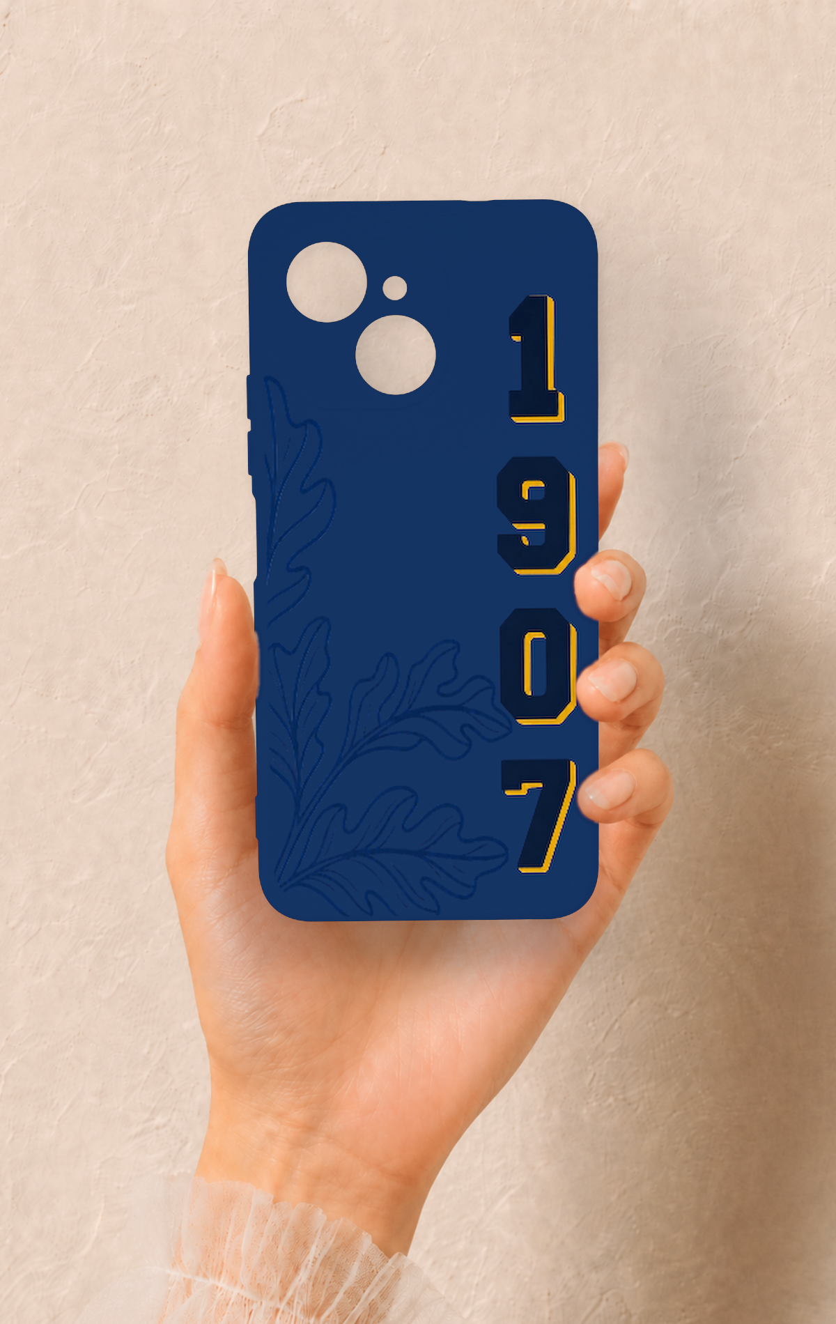 Tecno Spark 40C Uyumlu 1907 Palamut Desenli Silikon Kılıf