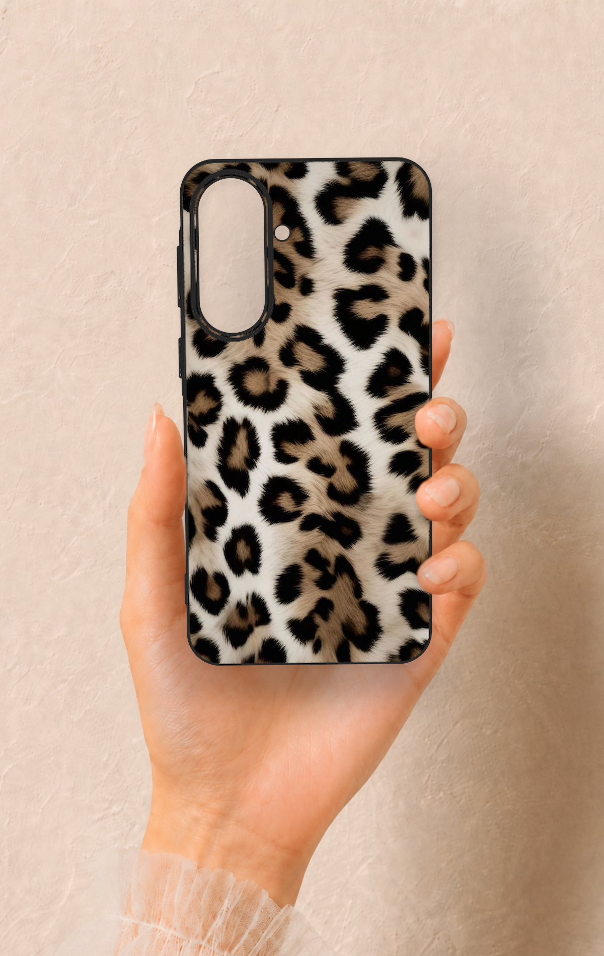Samsung A57 Uyumlu Leopar Derisi Desenli Silikon Kılıf