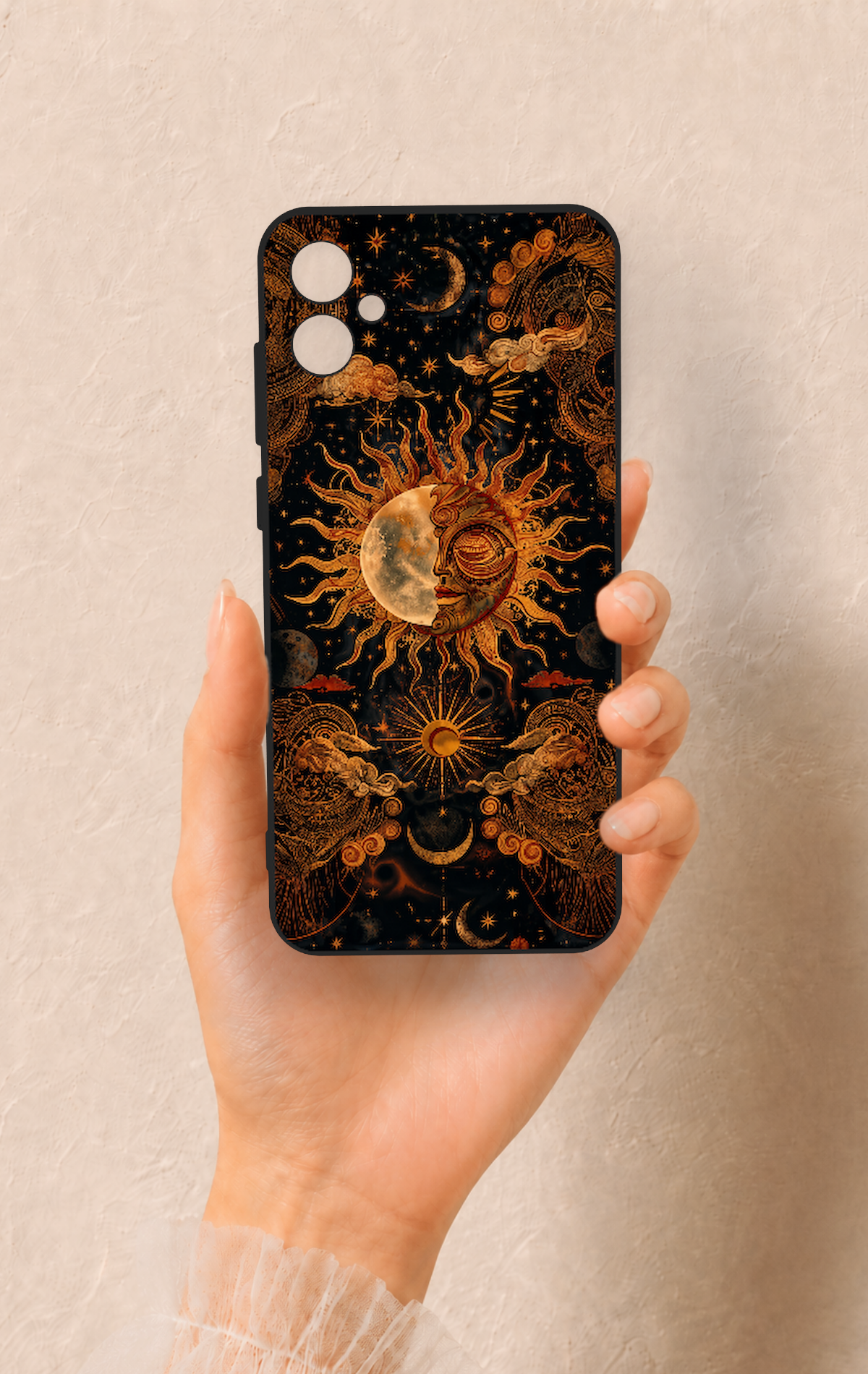 Samsung A05 Uyumlu Mistik Güneş Desenli Silikon Kılıf