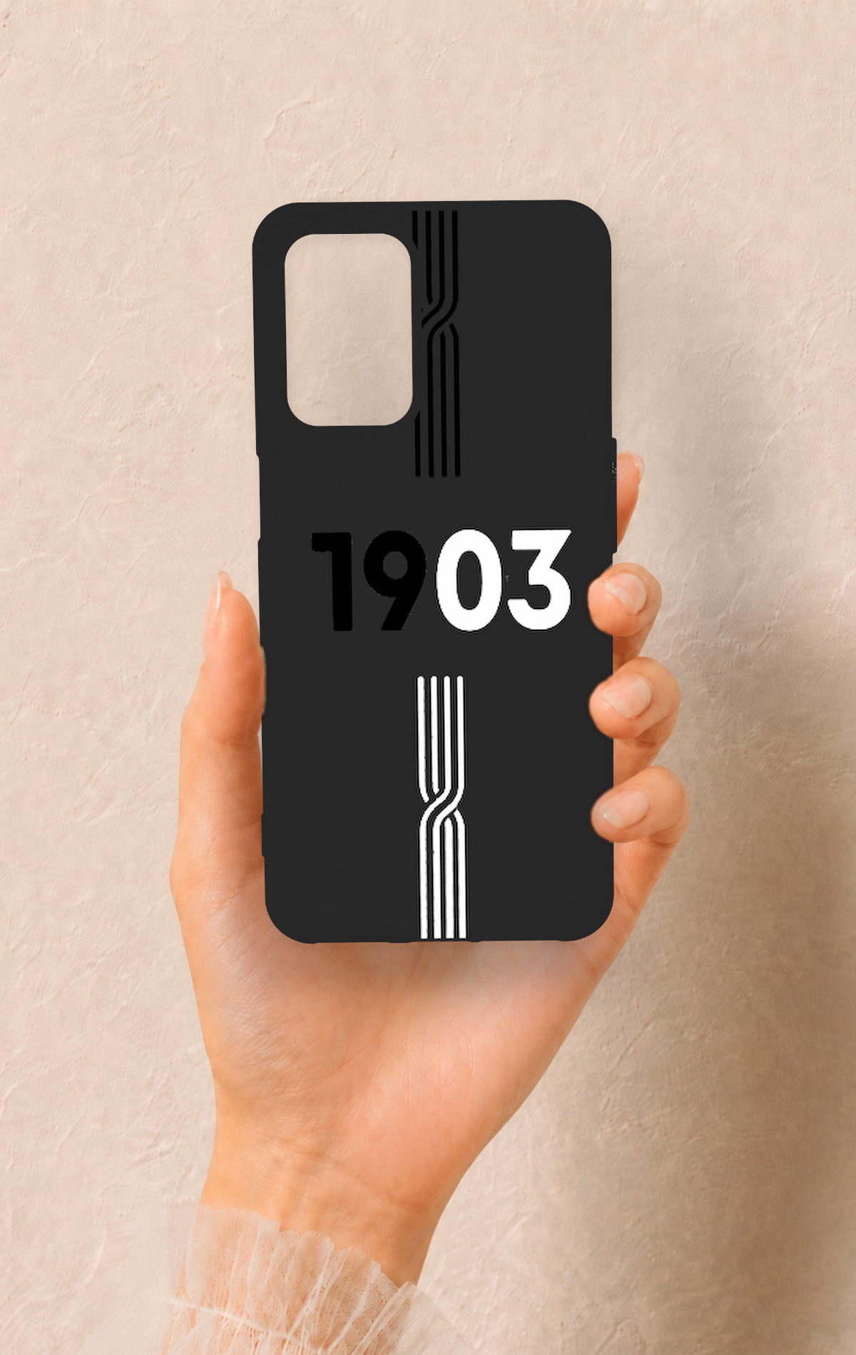 Oppo A54 Uyumlu 1903 Kemer Desenli Silikon Kılıf