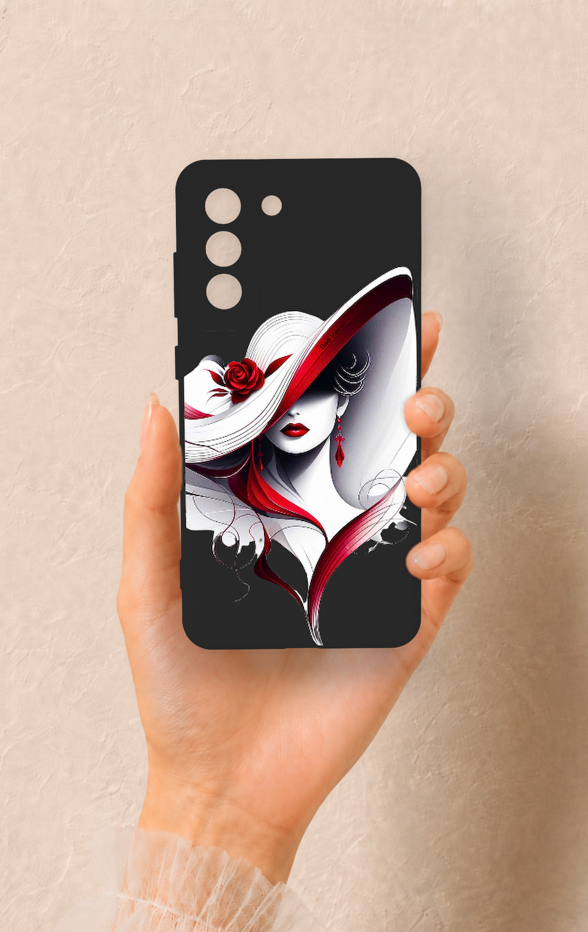 Samsung-S21FE Uyumlu Matmazel Desenli Silikon Kılıf