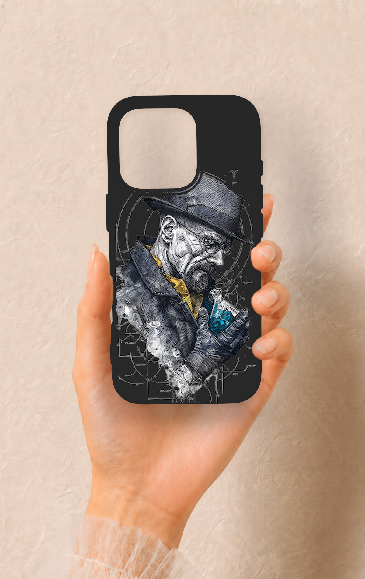 iPhone 16 Pro Uyumlu Walter White Desenli Silikon Kılıf