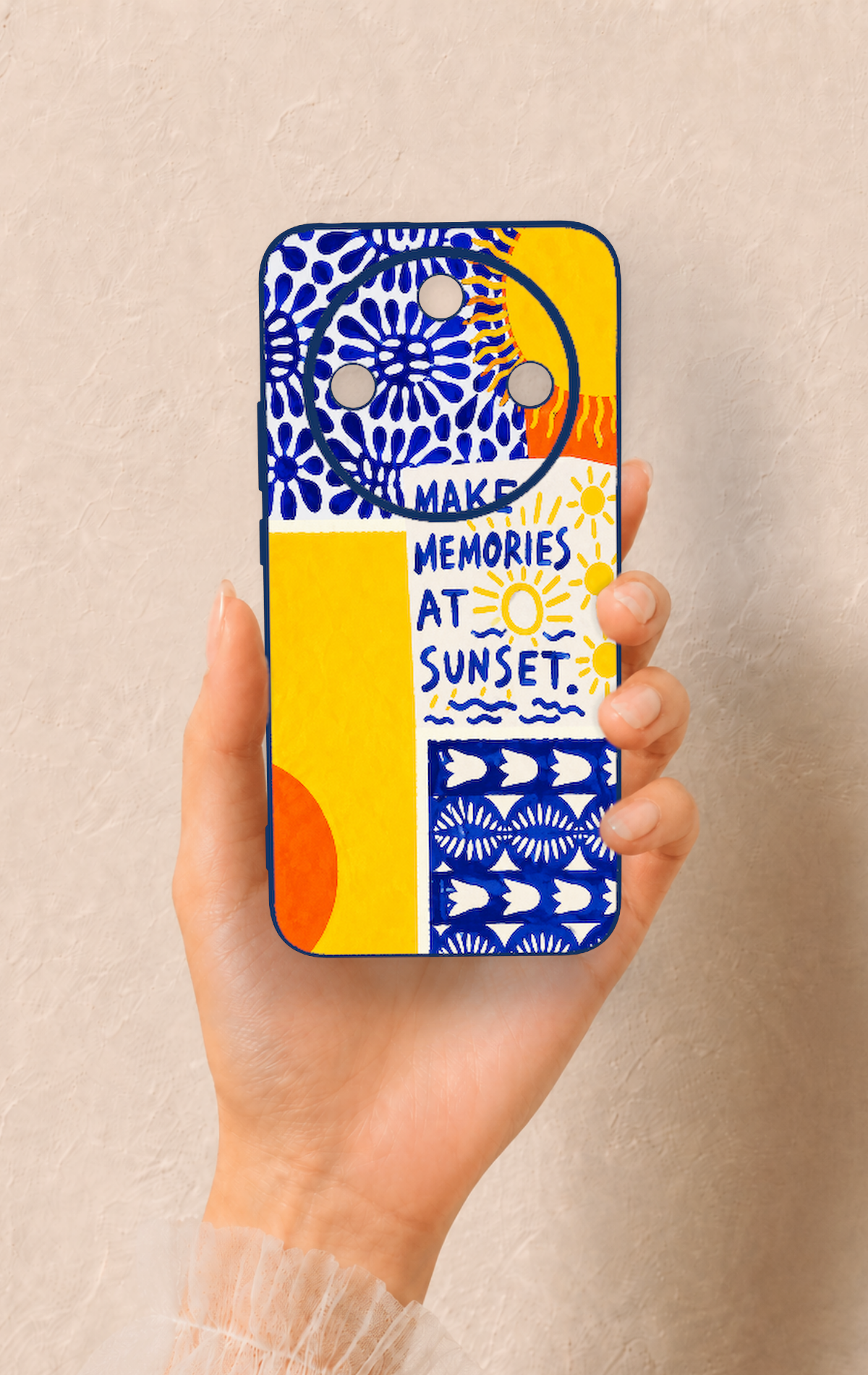Honor Magic 8 Lite Uyumlu Sunset Desenli Silikon Kılıf