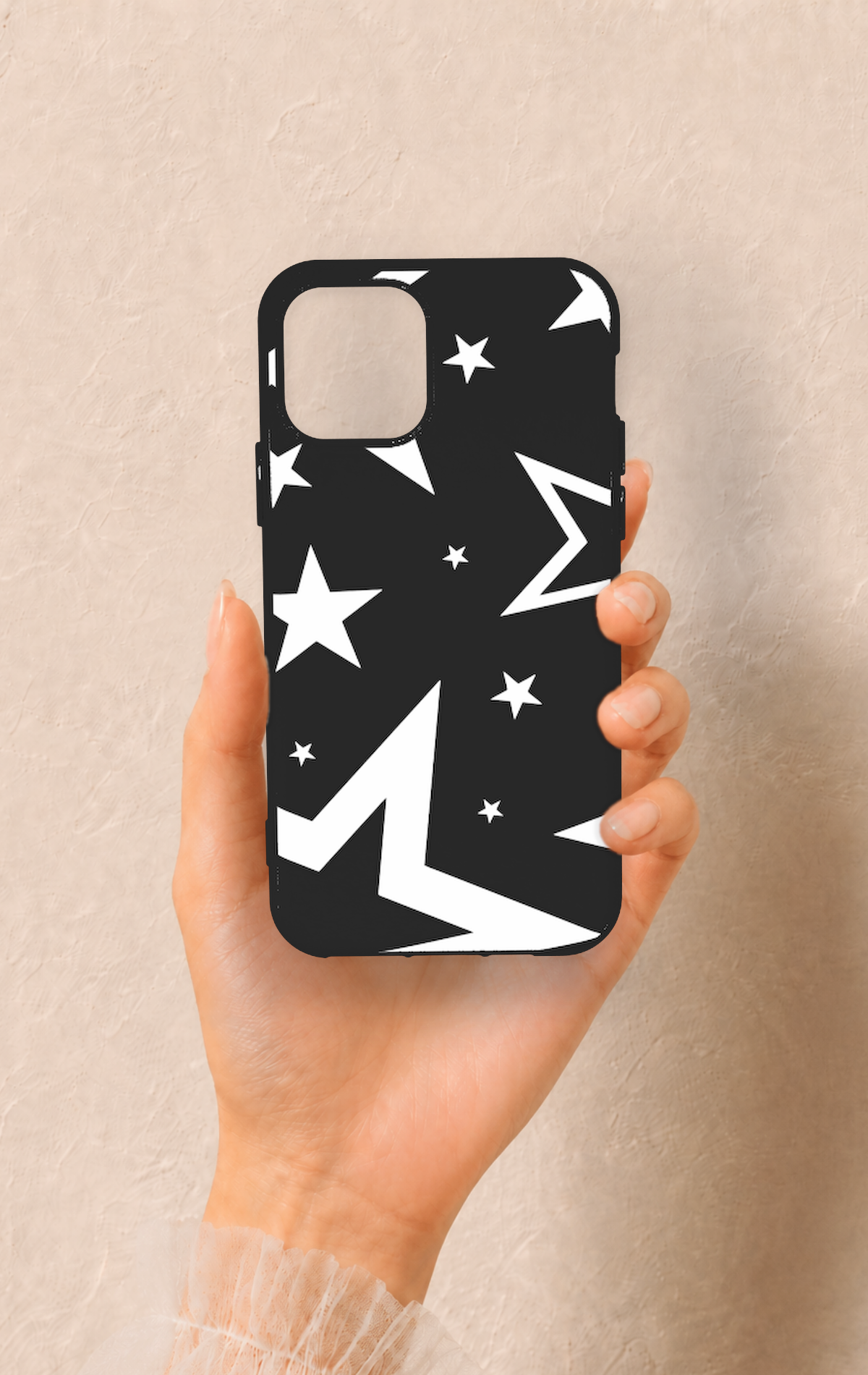 iPhone 11 Pro Uyumlu Siyah Mega Star Desenli Silikon Kılıf