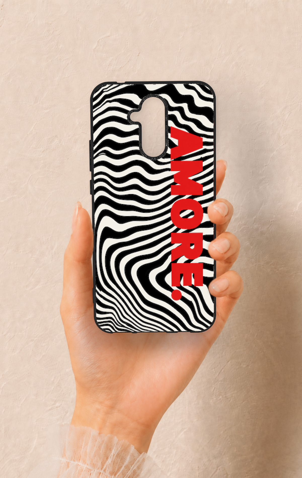 Huawei Mate 20 Lite Uyumlu Zebra Amore Desenli Silikon Kılıf