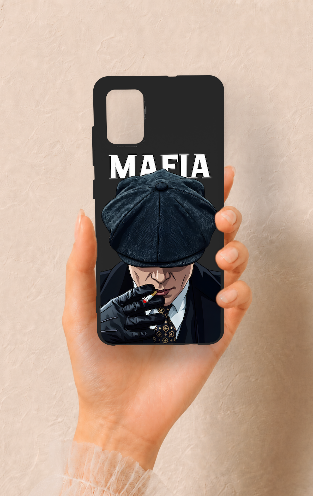 Saamsung A51 Uyumlu MAFIA Desenli Silikon Kılıf