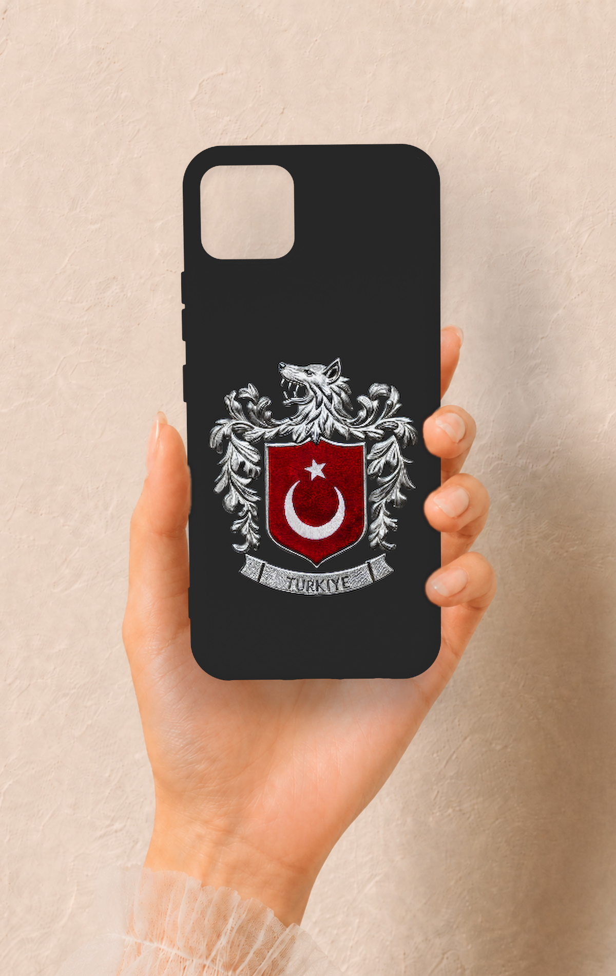 Realme C11 2021 Uyumlu Türk Arma Desenli Silikon Kılıf
