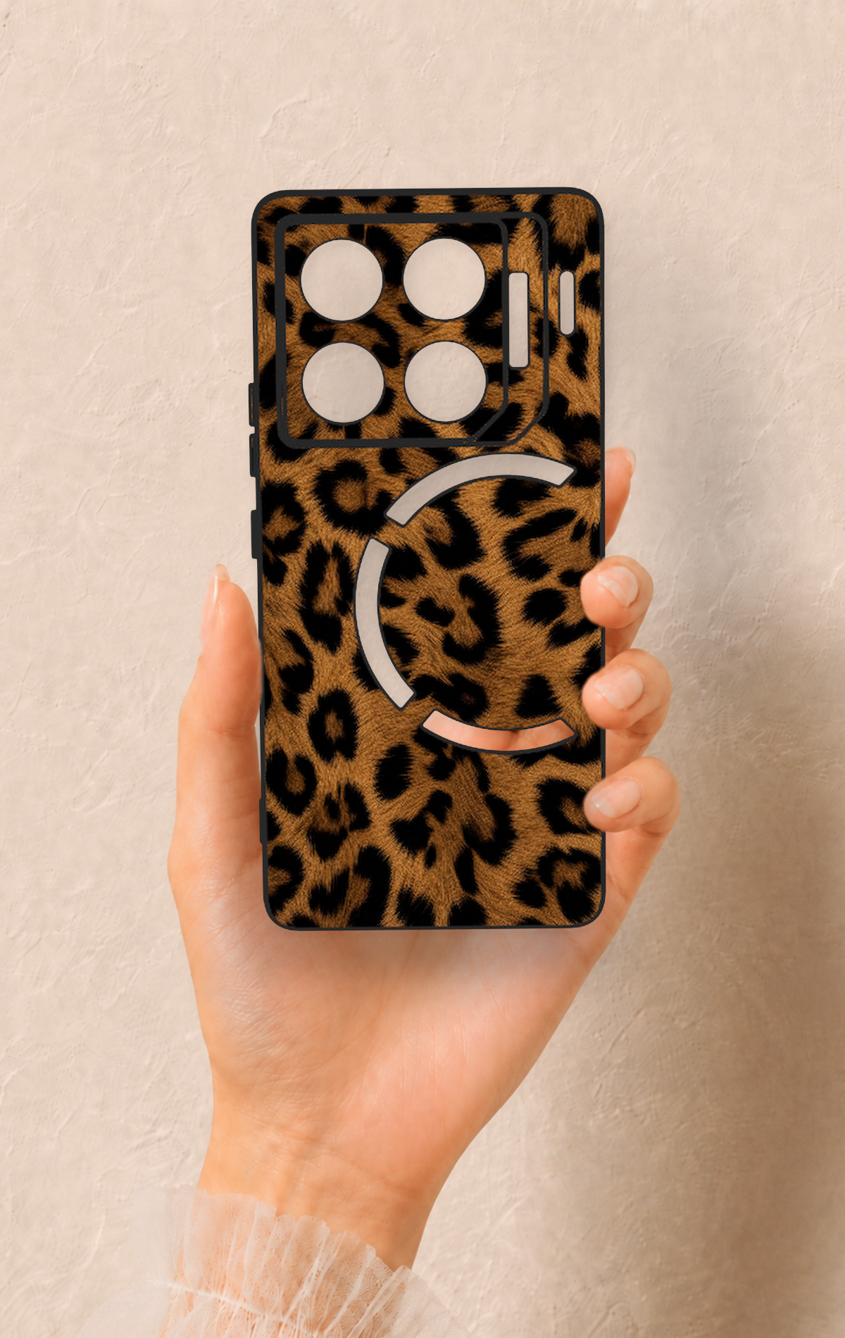 İnfinix Gt 20 Pro Uyumlu Koyu Leopar Deri Desenli Silikon Kılıf